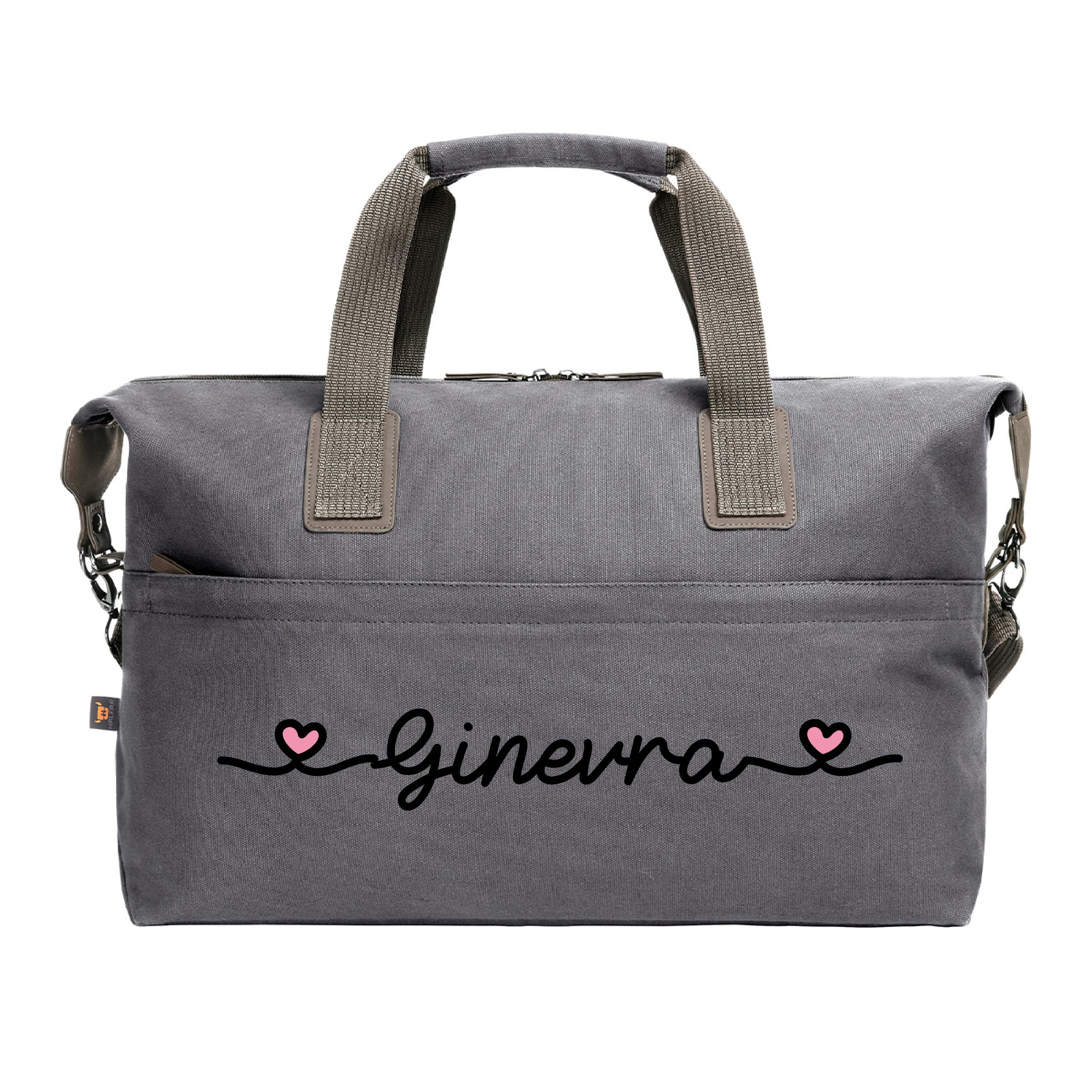 borsone medio in cotone personalizzato con nome - Be Brave Boutique