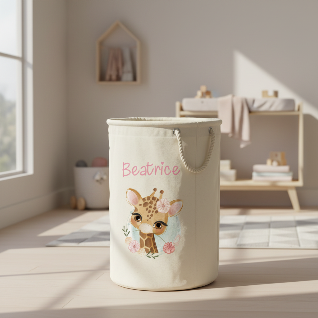 Cesta Porta giochi personalizzabile Giraffa - Be Brave Boutique