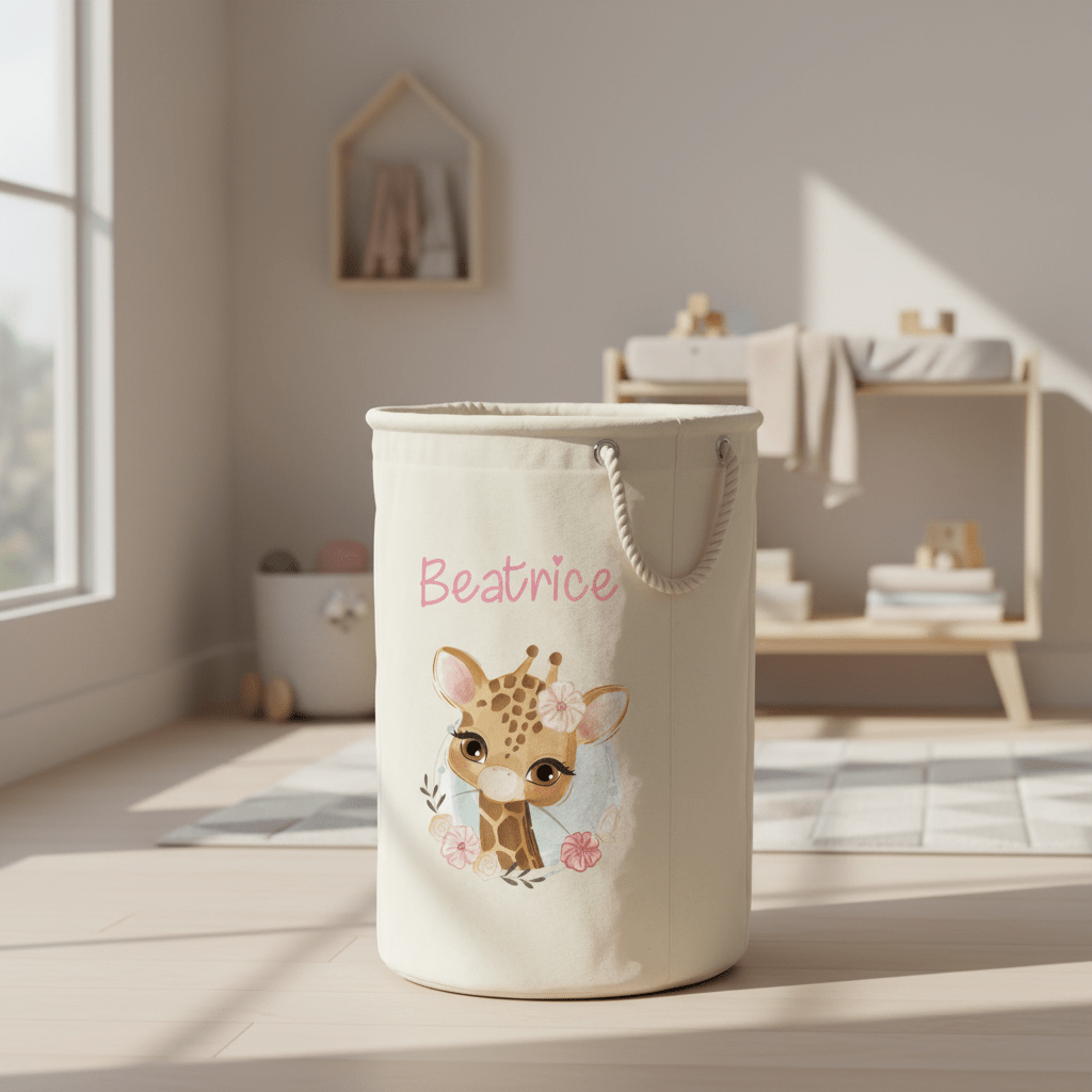 Cesta Porta giochi personalizzabile Giraffa - Be Brave Boutique