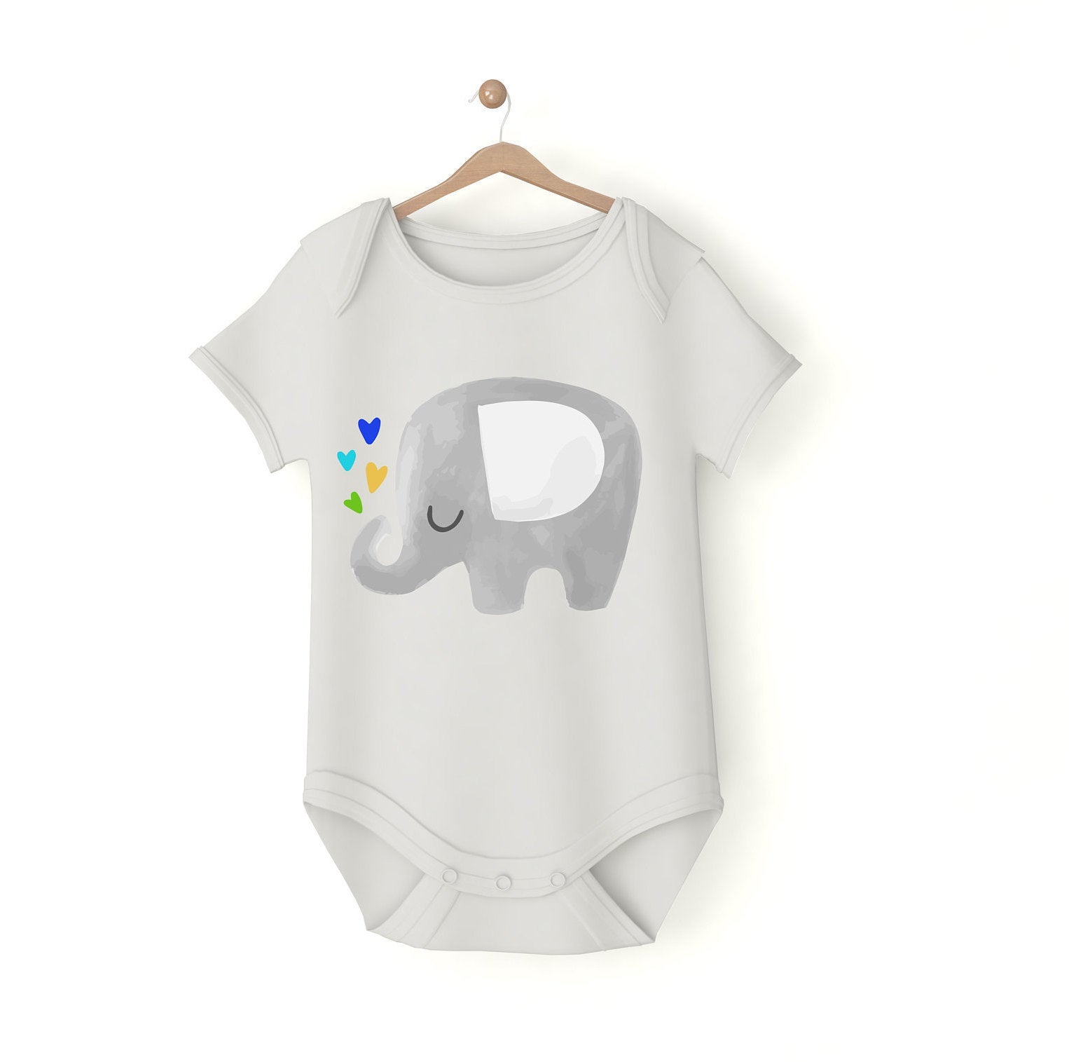set body più tshirt mamma con dolcissimi elefantini e cuori, la mamma ti amerà sempre! disponibile in bianco e nero coppia perfetta! - be brave boutique
