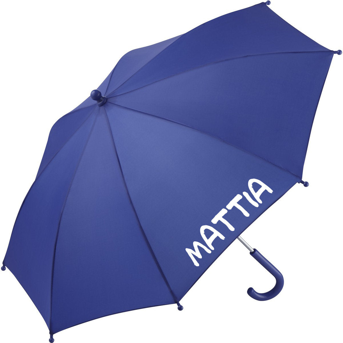 Mini ombrello per bambini personalizzato con nome ideale per asilo scuola colorato sicuro, chiusura facile angoli con protezione diametro 73 - be brave boutique