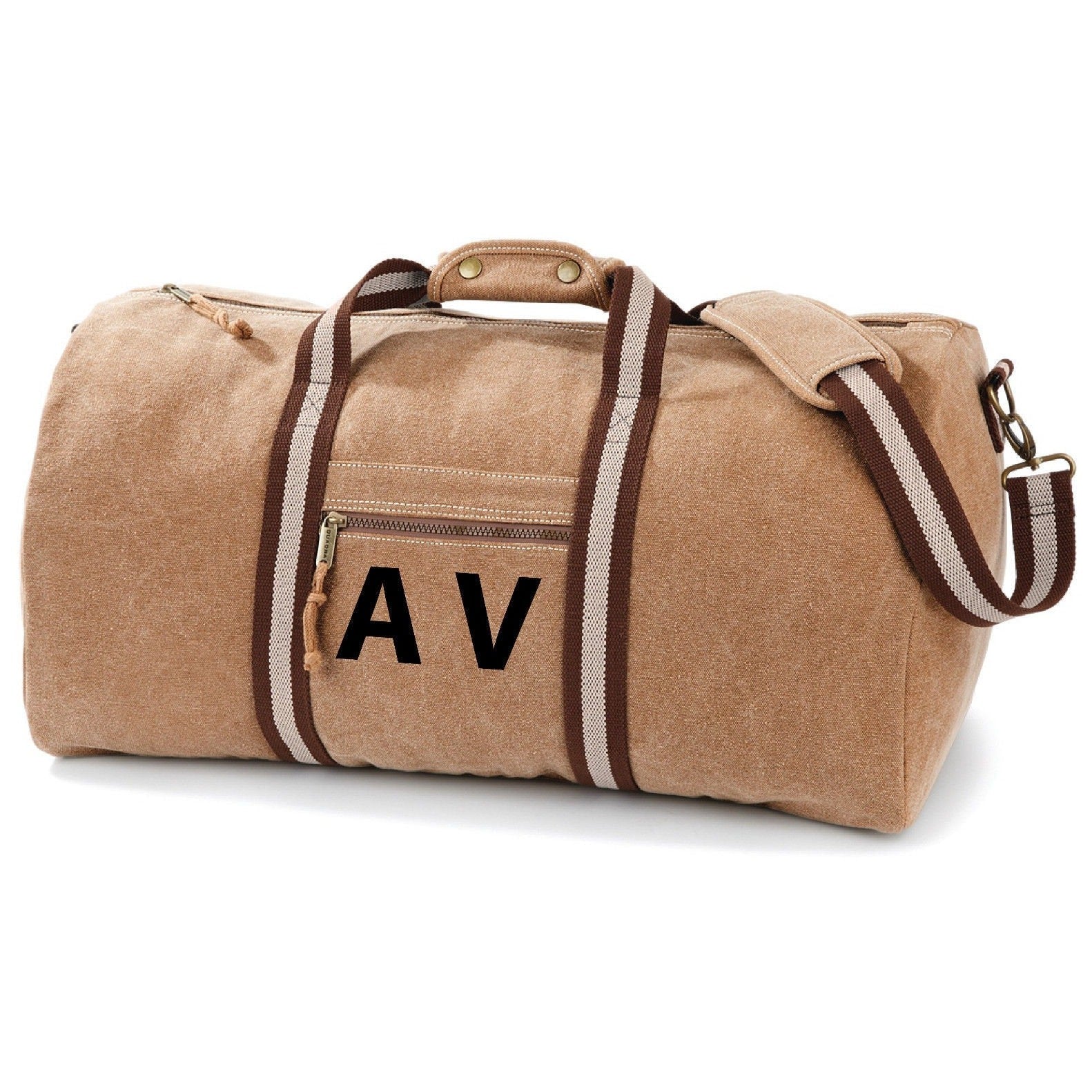 Canvas Borsoni Con Iniziali Borsone In 100% Canvas1