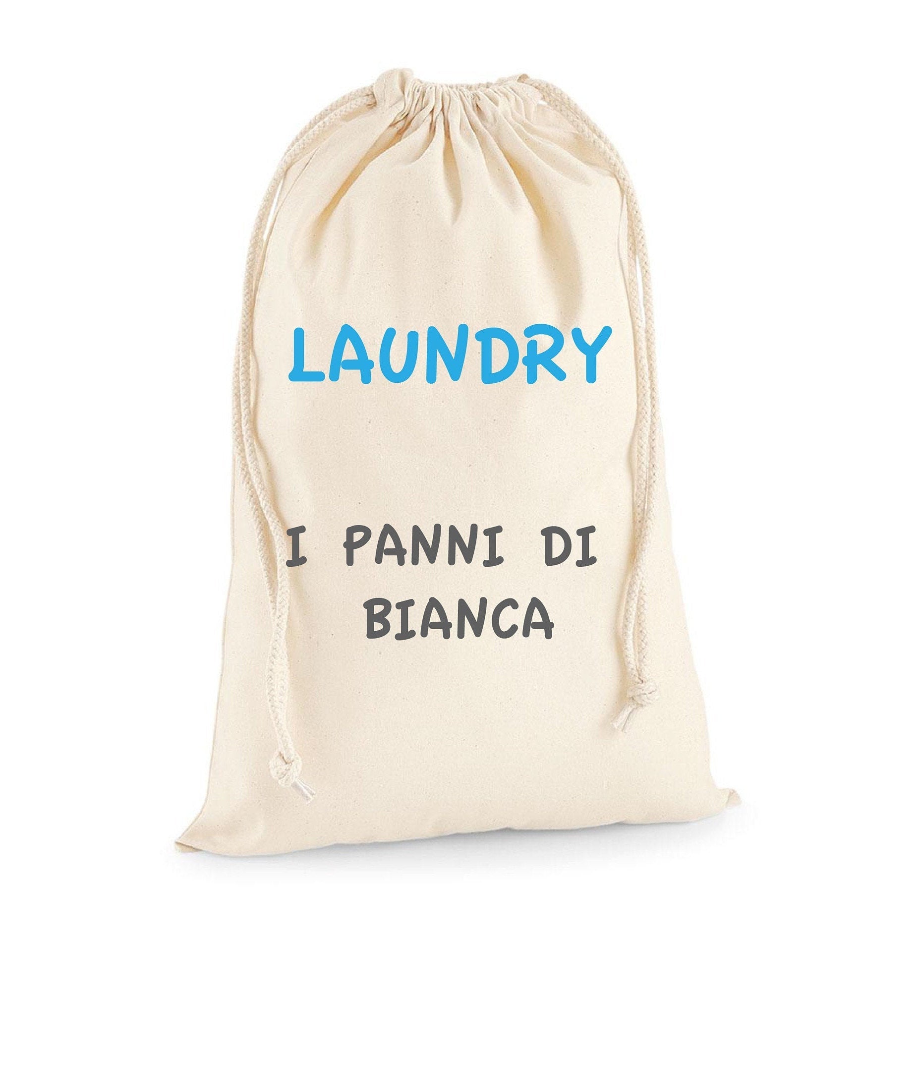 SACCA Porta Biancheria sporca Pieghevole personalizzato per i bambini per tenere separati i loro abiti con Coulisse e Corda di Chiusura - be brave boutique