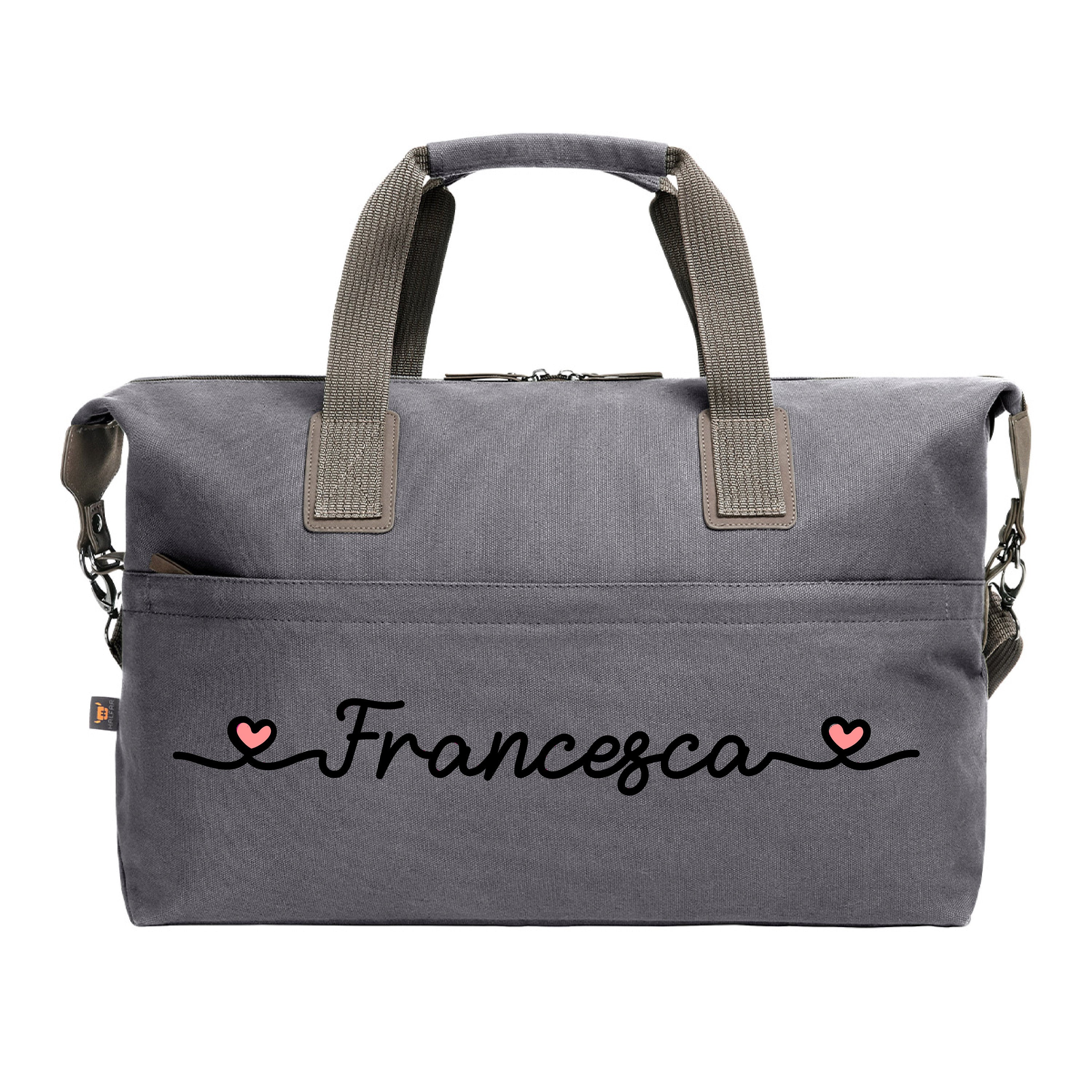 Borsa sportiva o da viaggio ideale da portare fuori con i bambini, capiente e in cotone. - be brave boutique