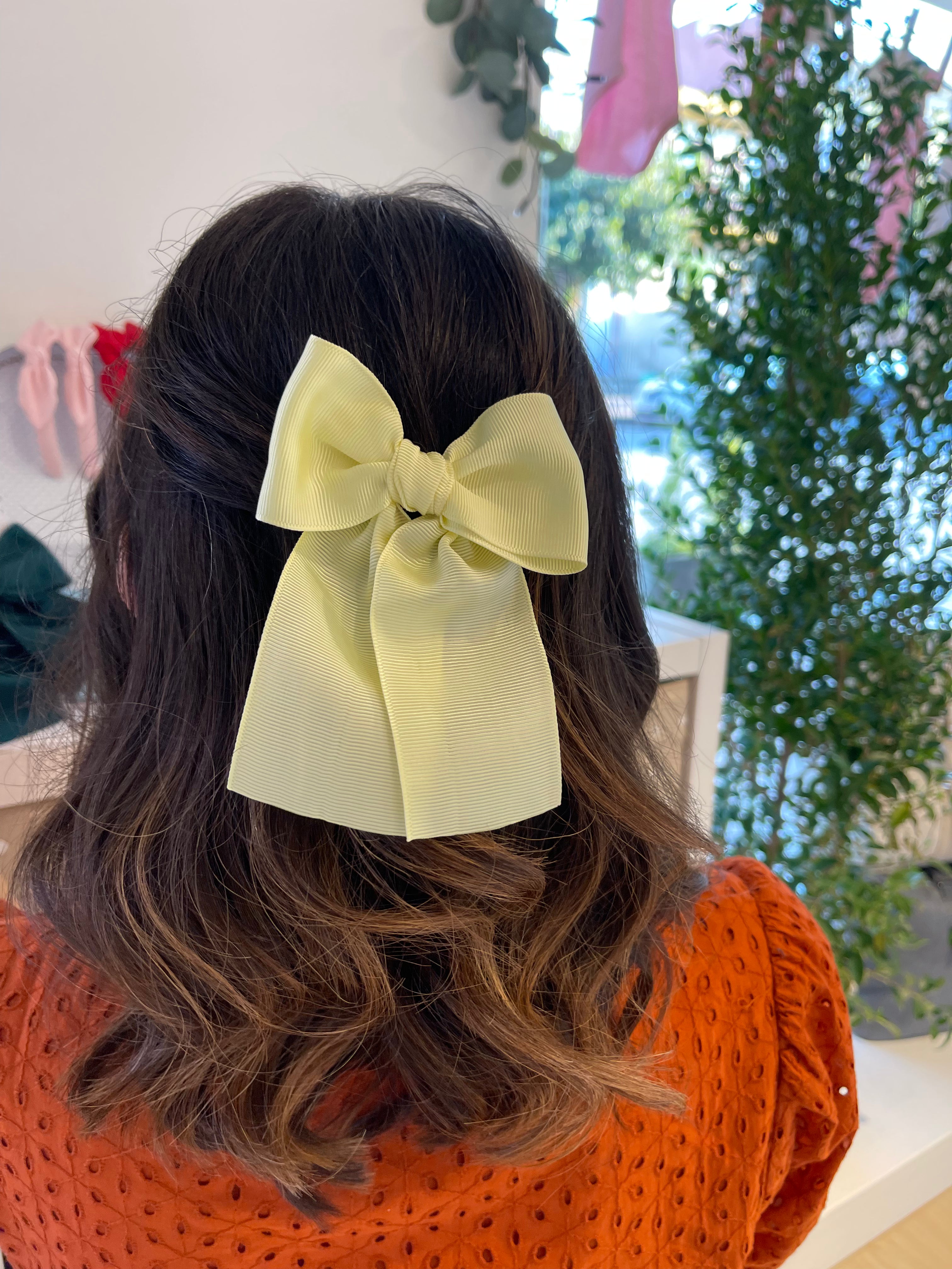 Fiocco per capelli Meia Pata Giallo limone - Be Brave Boutique