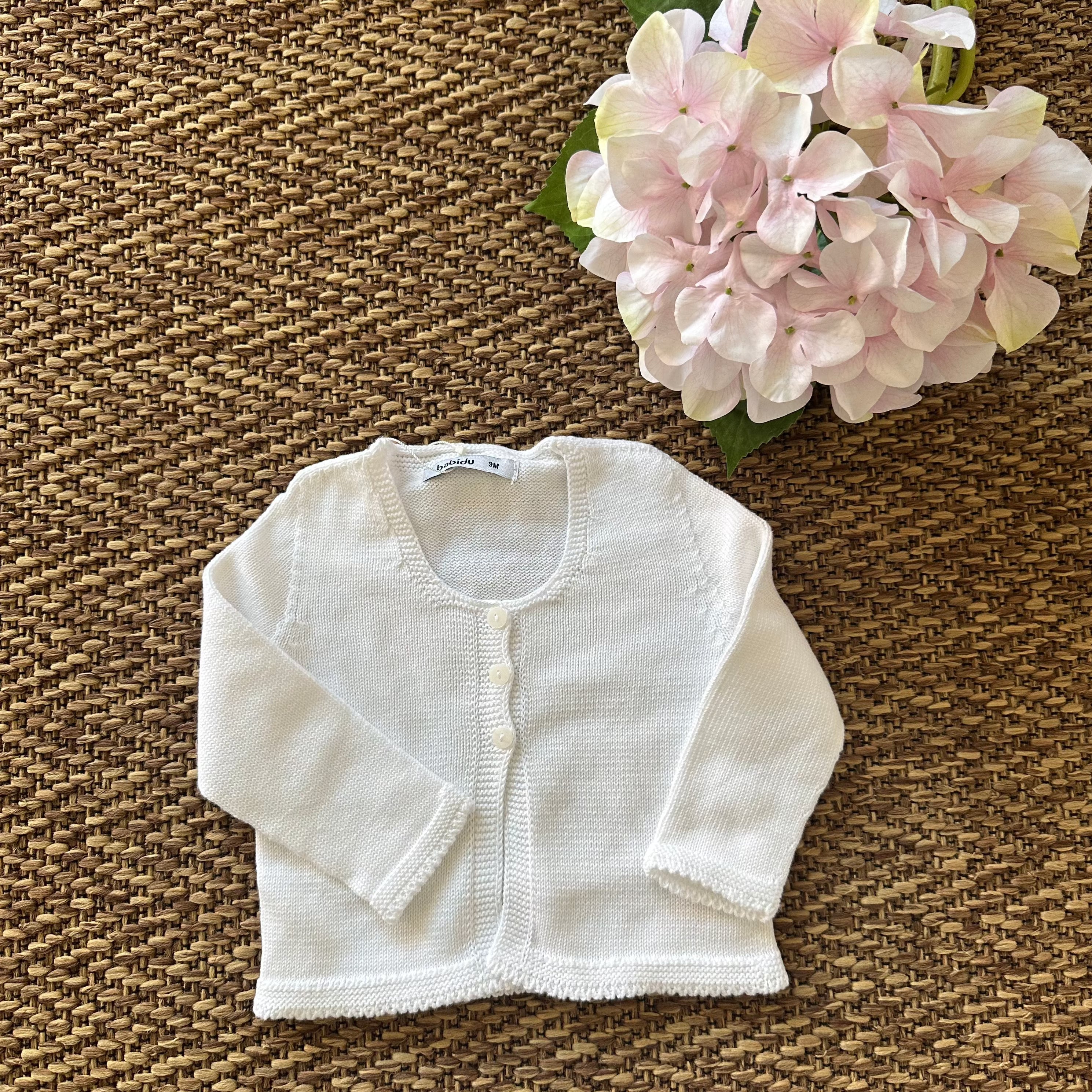 Cardigan in filo Bianco - Be Brave Boutique