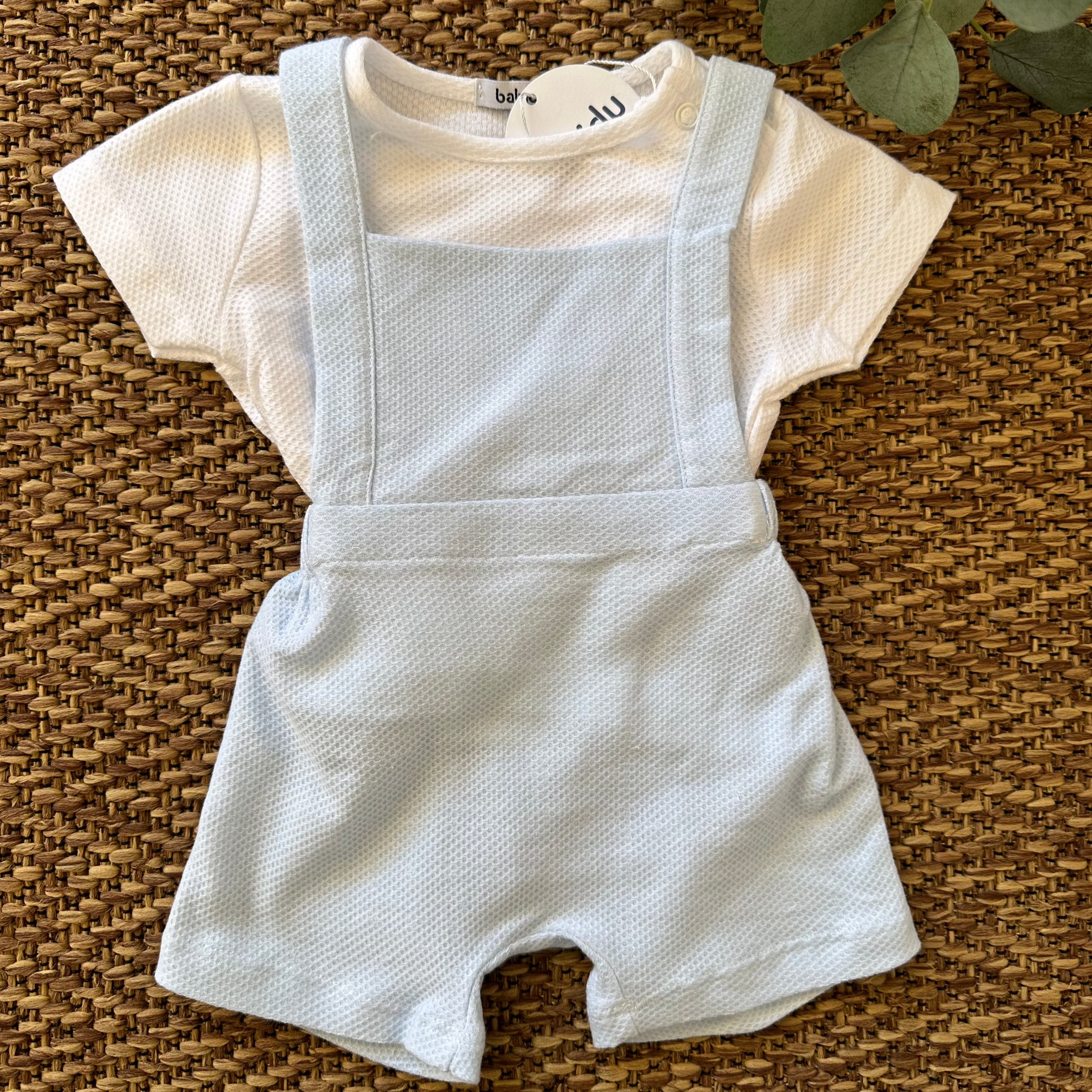 Salopette in cotone con tshirt - Be Brave Boutique