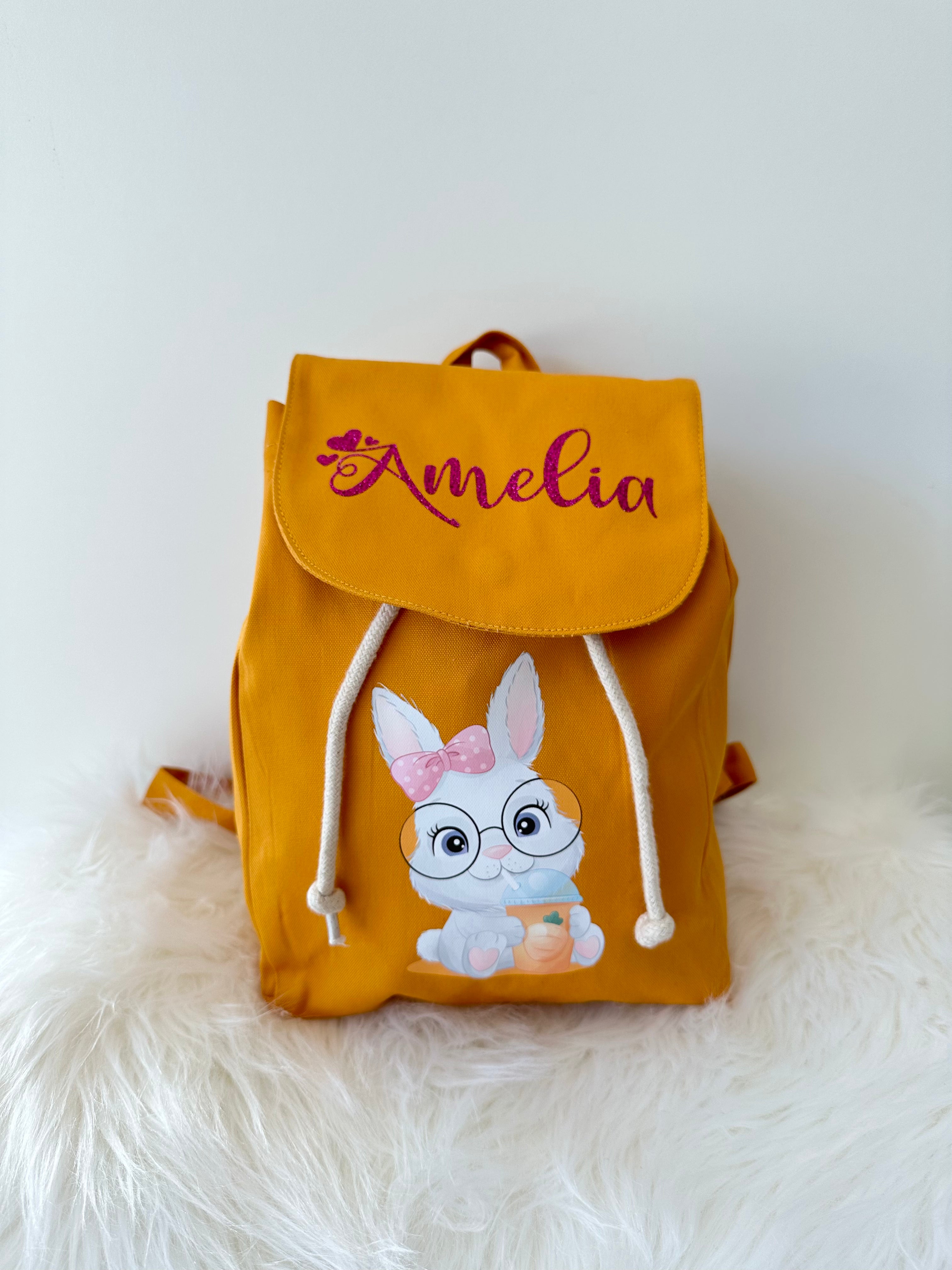 Mini Zaino Asilo in Cotone Coniglietta - Be Brave Boutique