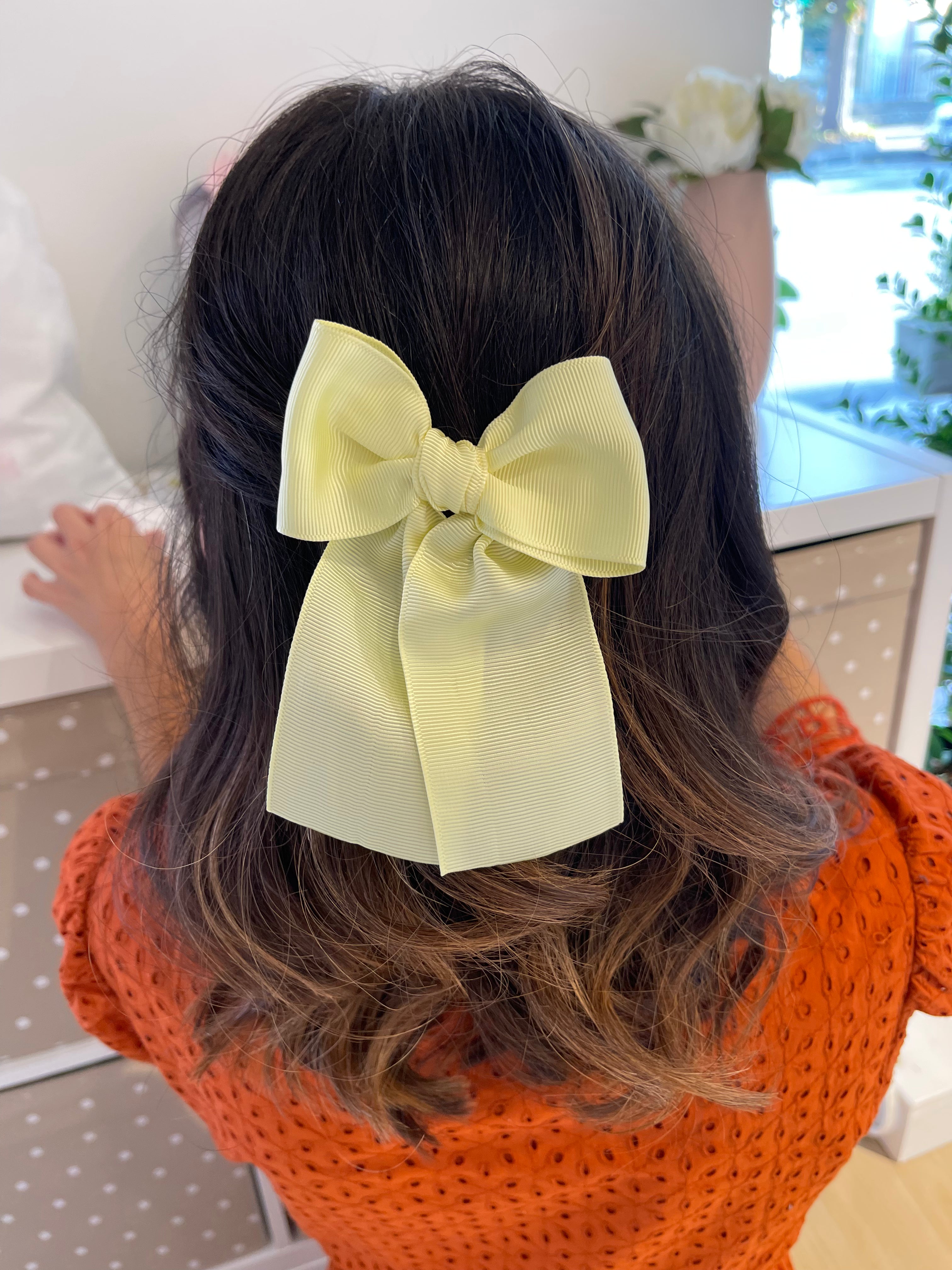 Fiocco per capelli Meia Pata Giallo limone - Be Brave Boutique