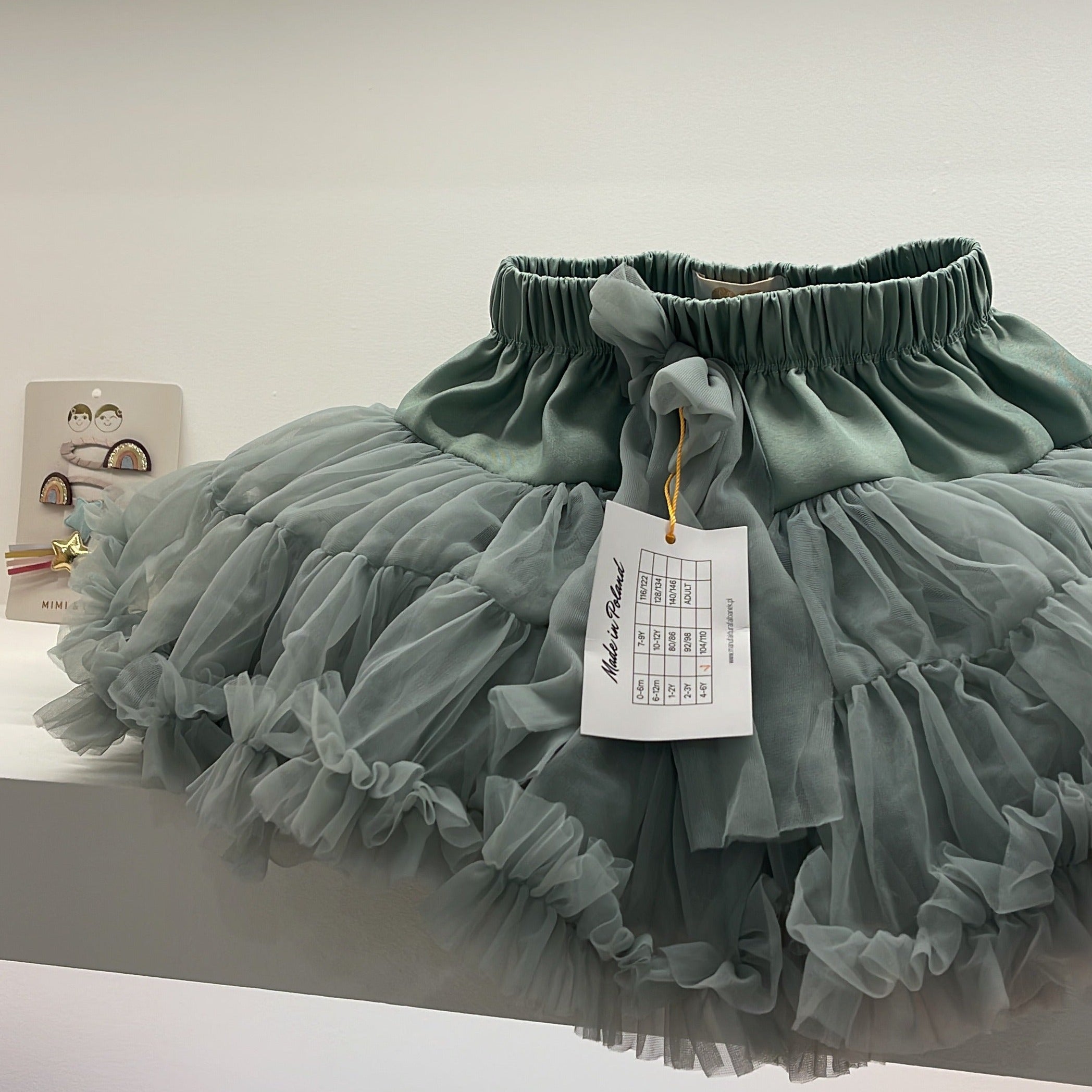 Gonna Ampia in Tulle Dusty Mint - Be Brave Boutique