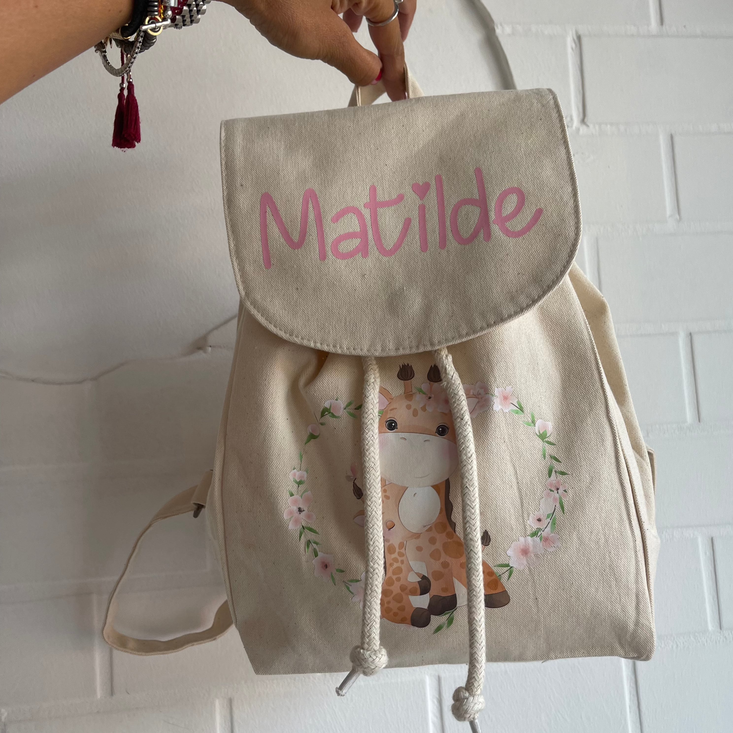 Mini Zaino in cotone Giraffine - Be Brave Boutique