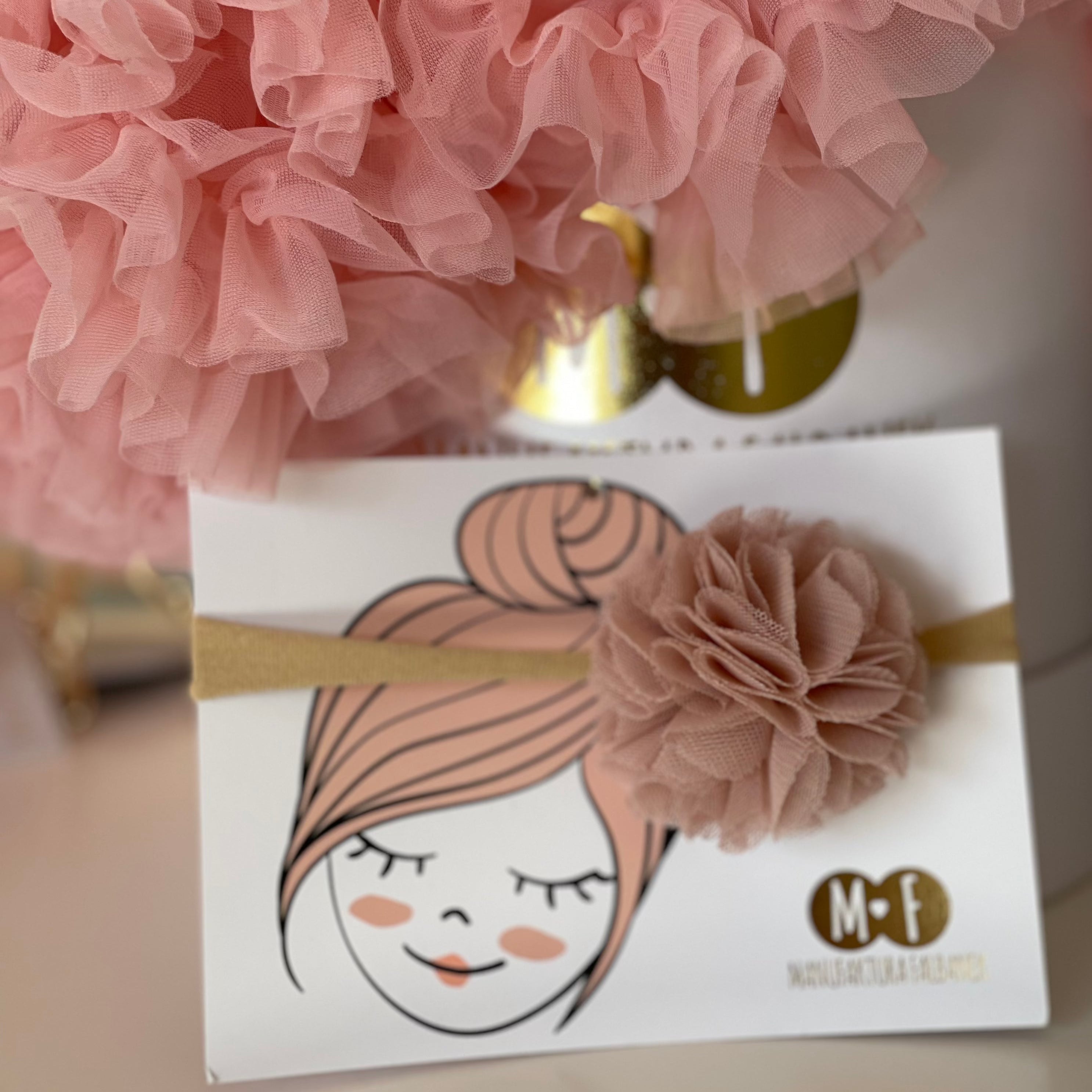 Fascia per capelli in tulle e cotone - Be Brave Boutique