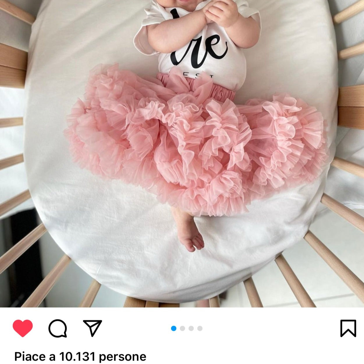 Gonna Ampia in Tulle Rosa Quarzo - Be Brave Boutique