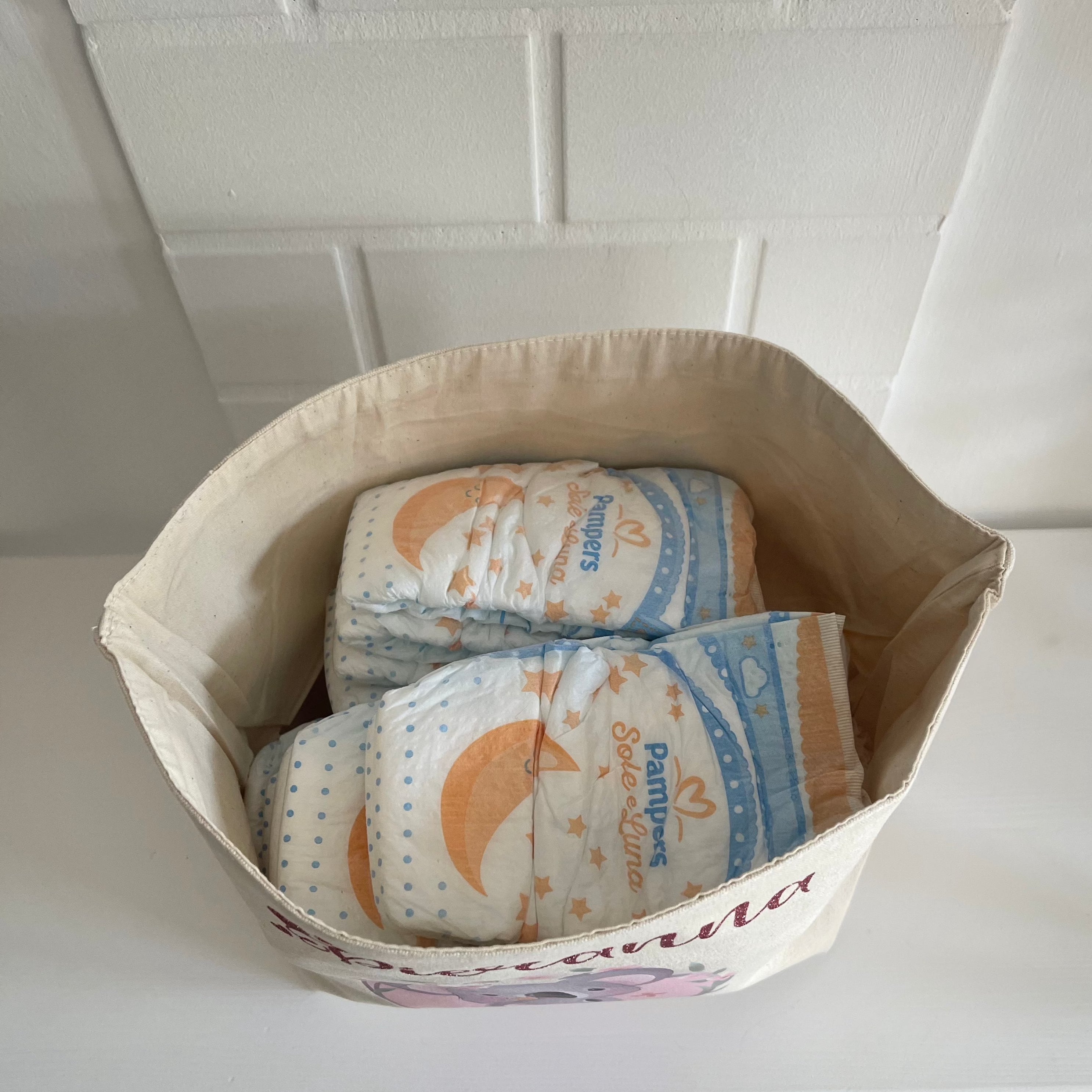 Porta pannolini/cremine da fasciatoio personalizzabile - Be Brave Boutique