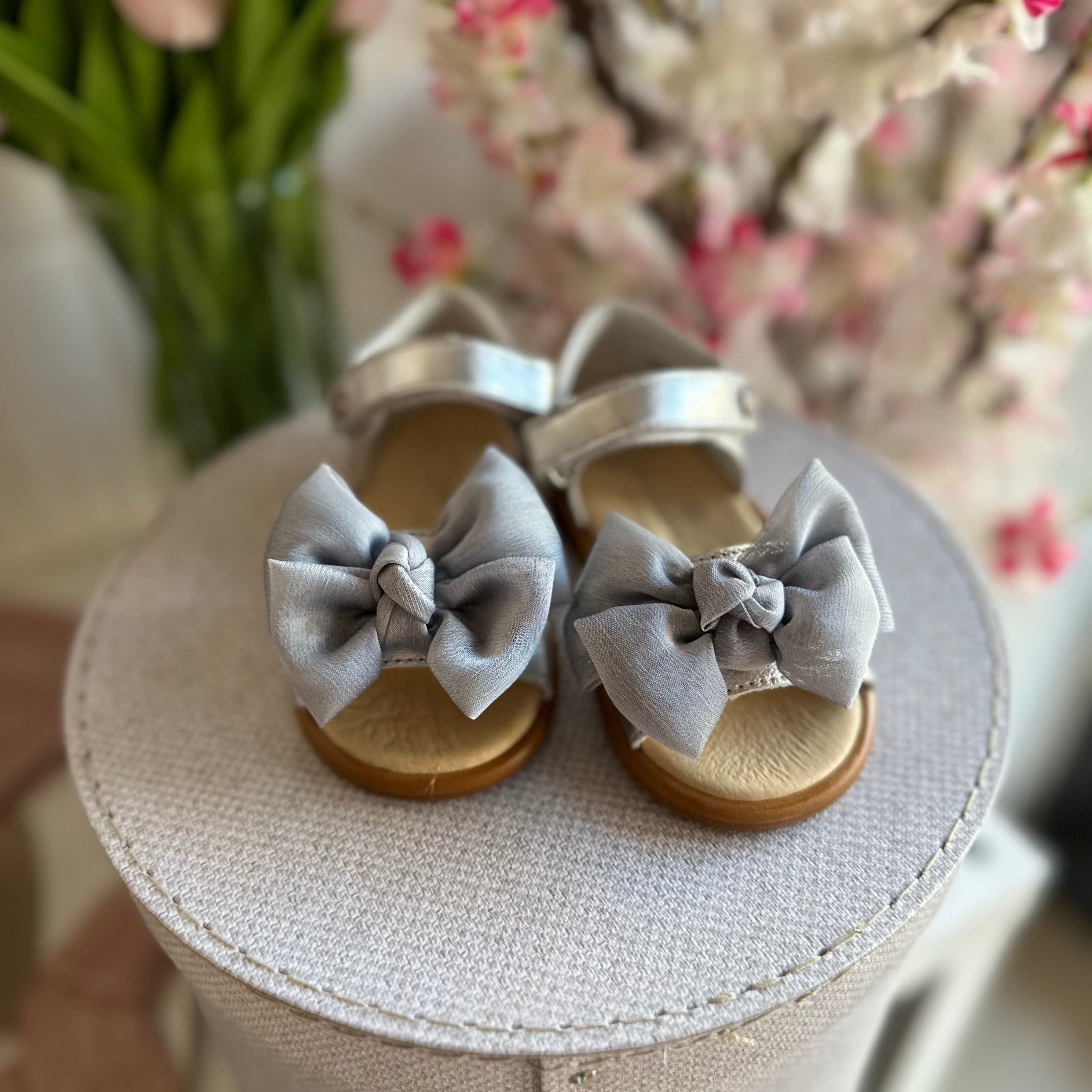 ANDANINES sandali eleganti con Fiocco Argento e plantare anatomico - Be Brave Boutique