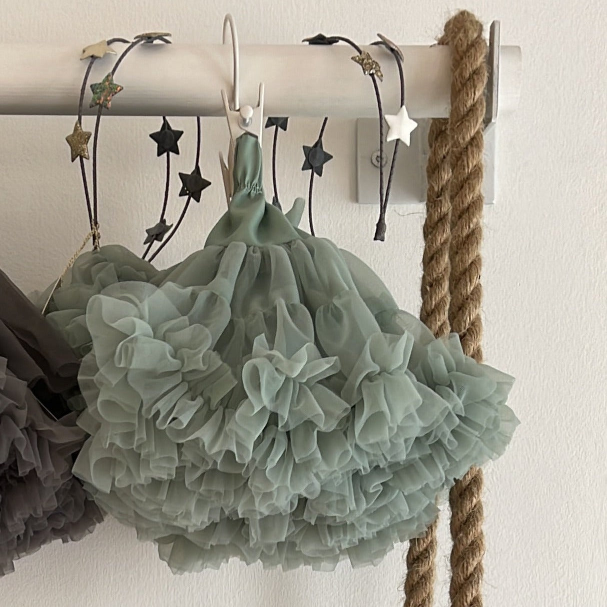Gonna Ampia in Tulle Dusty Mint - Be Brave Boutique