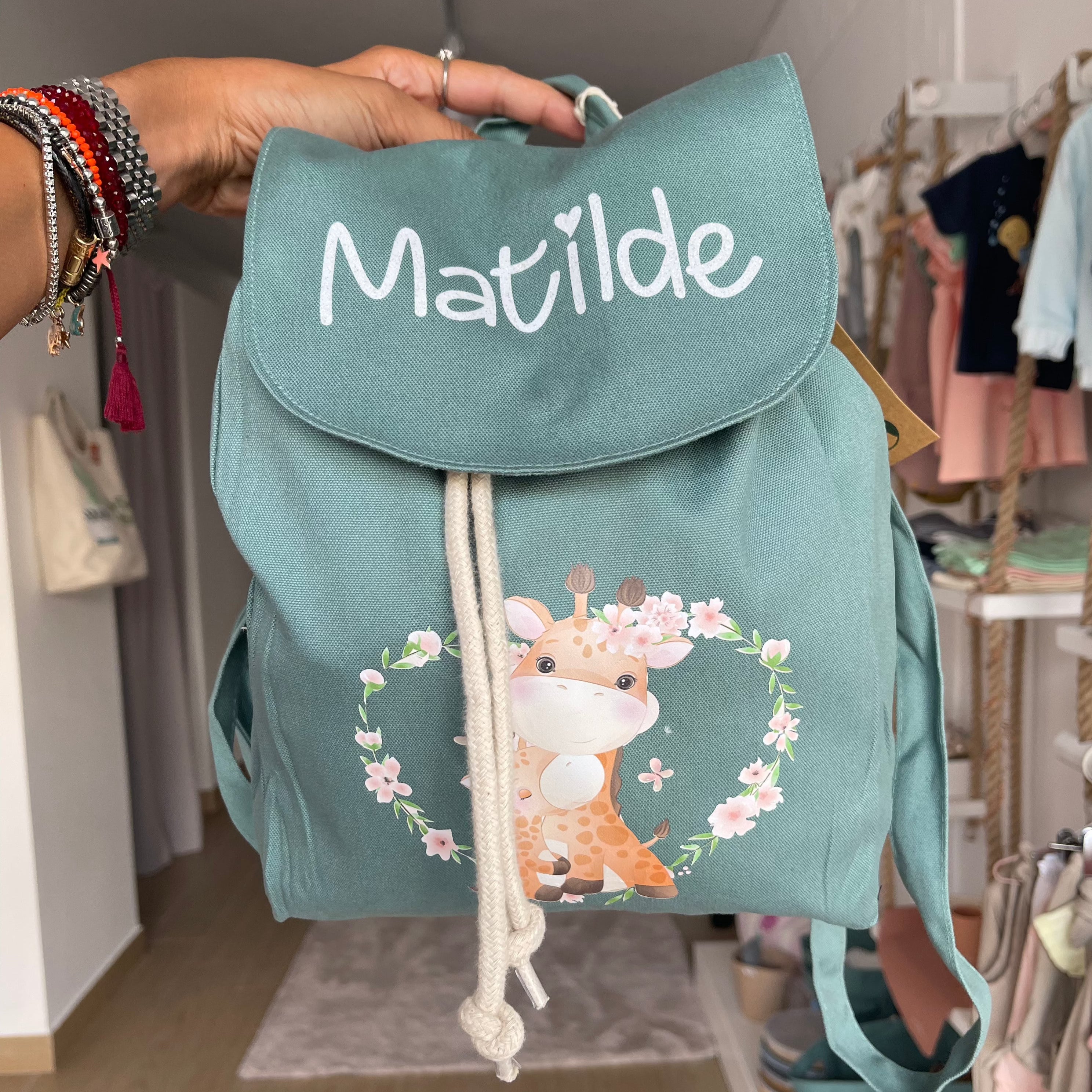 Mini Zaino in cotone Giraffine - Be Brave Boutique