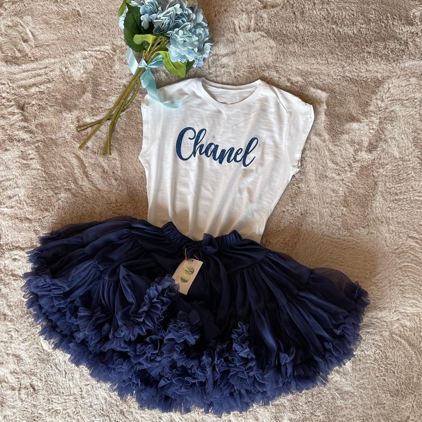 Gonna Ampia in Tulle Navy - Be Brave Boutique