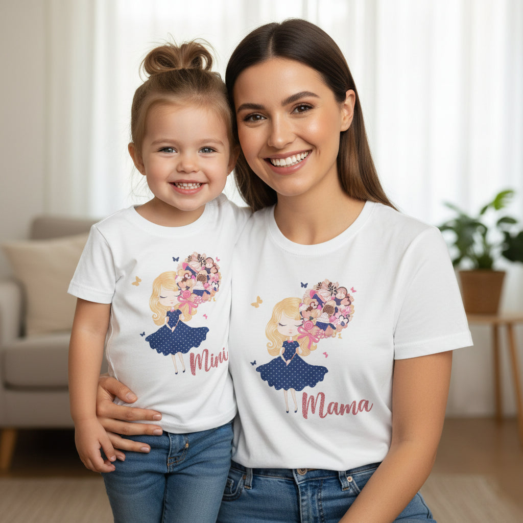 Mamma e Mini T-shirt + Body con dettaglio Glitter - Be Brave Boutique