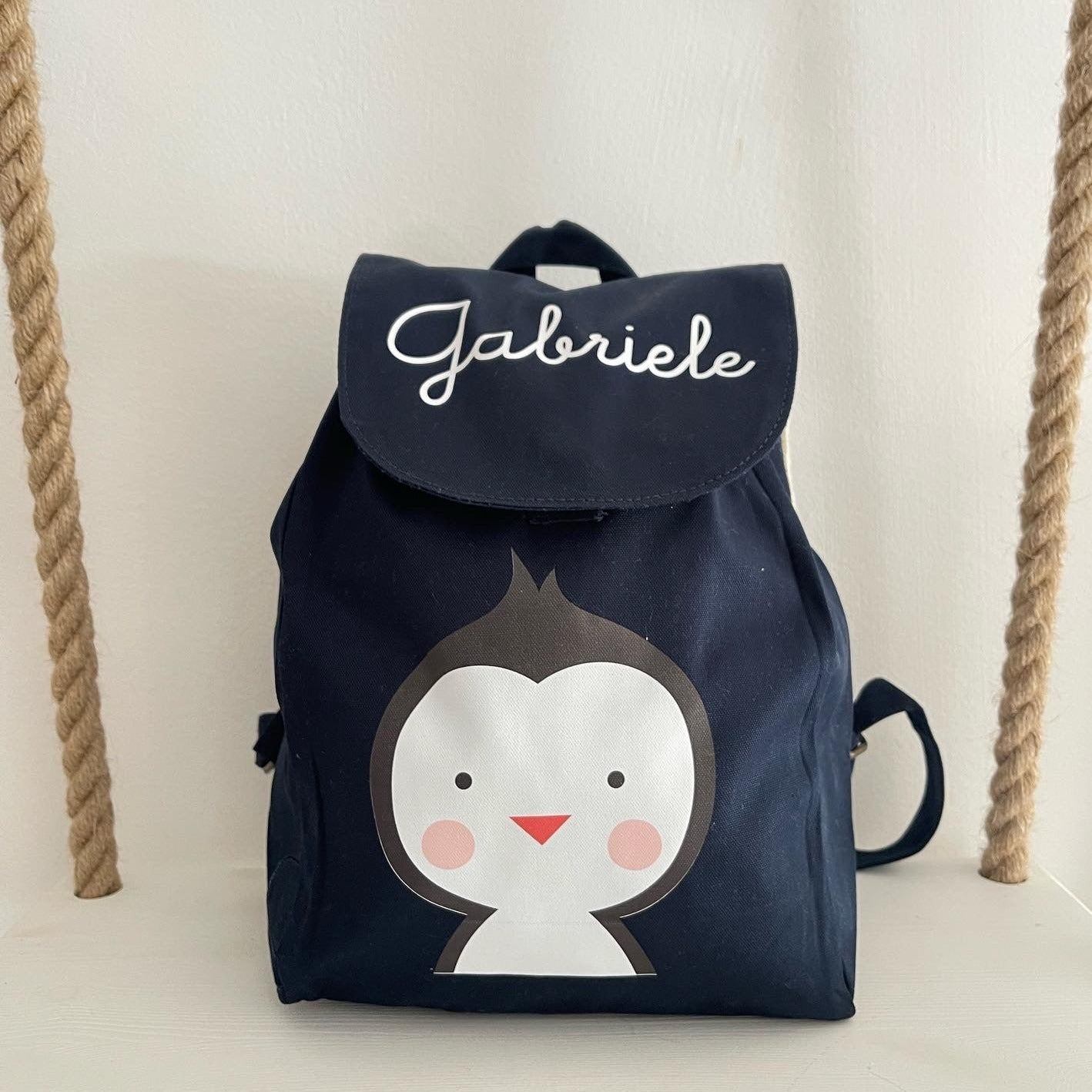 Mini Zaino in cotone Pinguino - Be Brave Boutique
