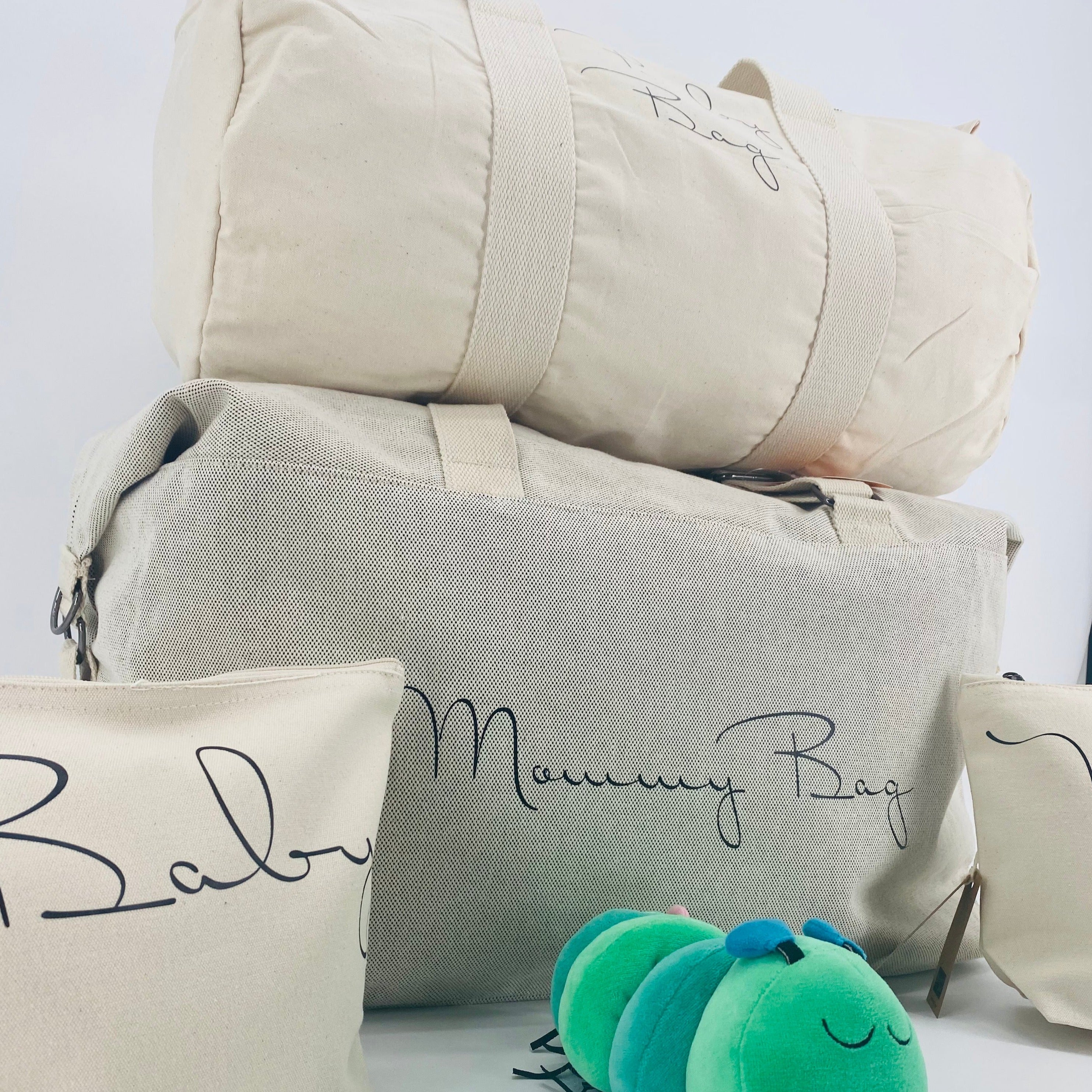 Borsone mamma, 1 borsone baby e 2 pochette - Be Brave Boutique
