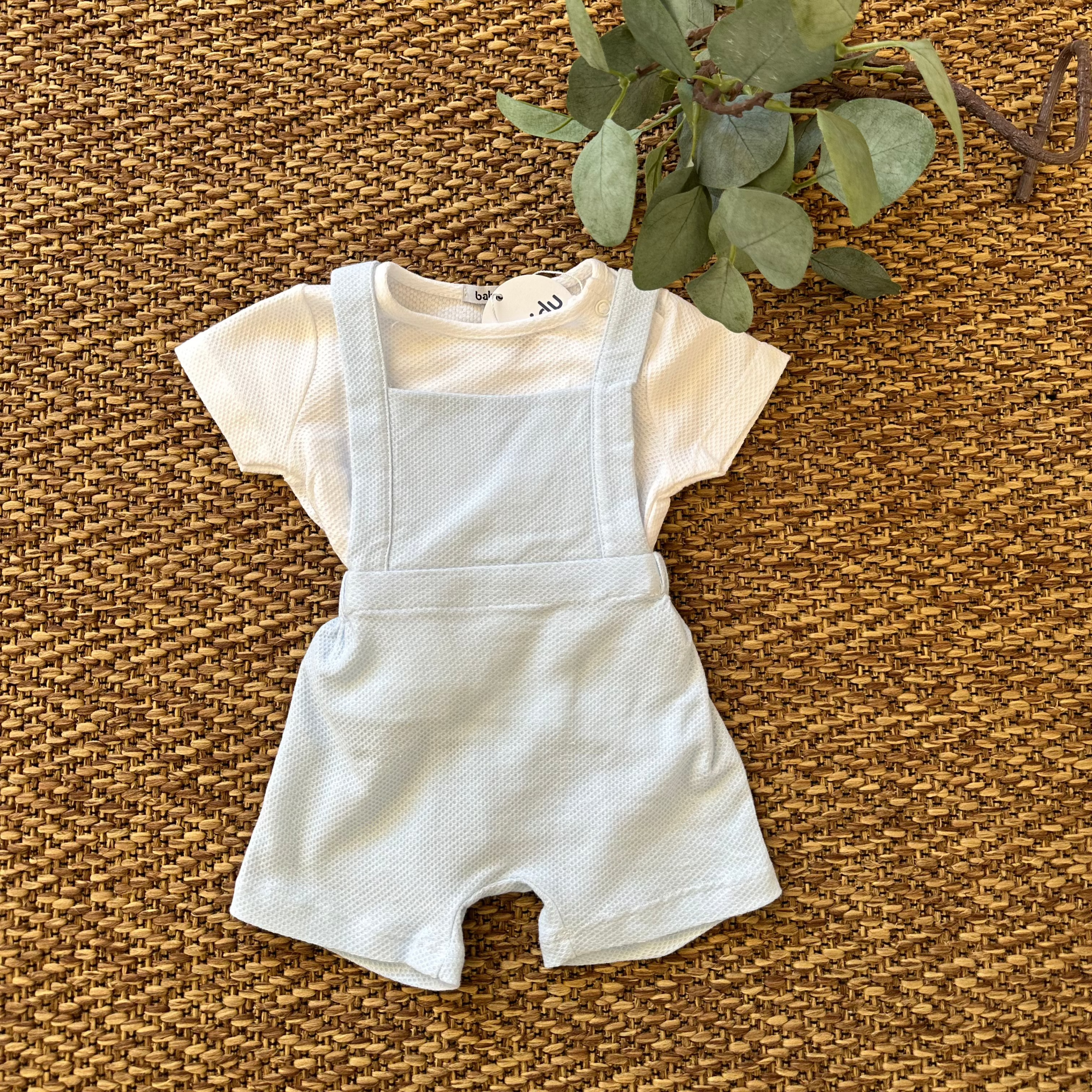 Salopette in cotone con tshirt - Be Brave Boutique