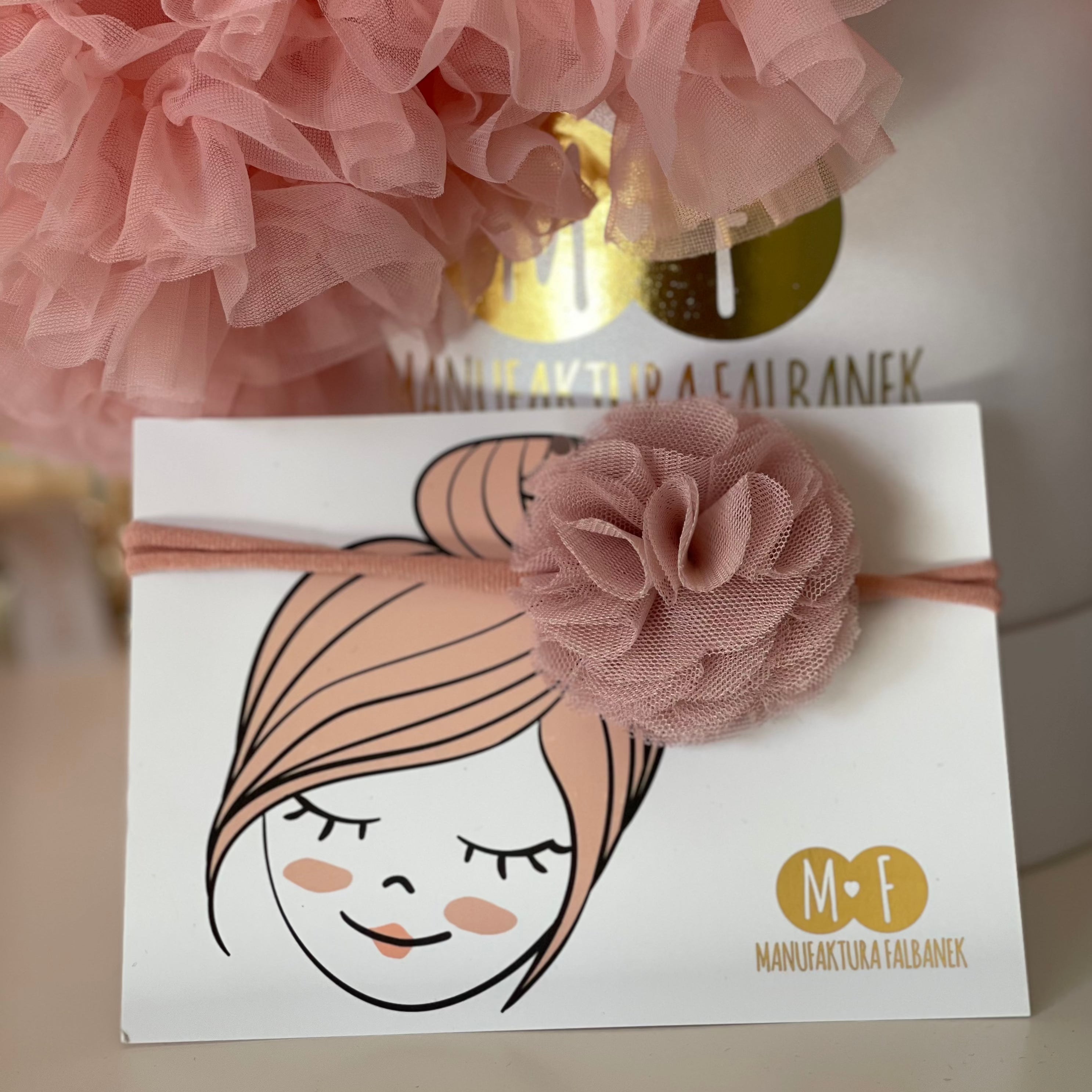 Fascia per capelli in tulle e cotone - Be Brave Boutique