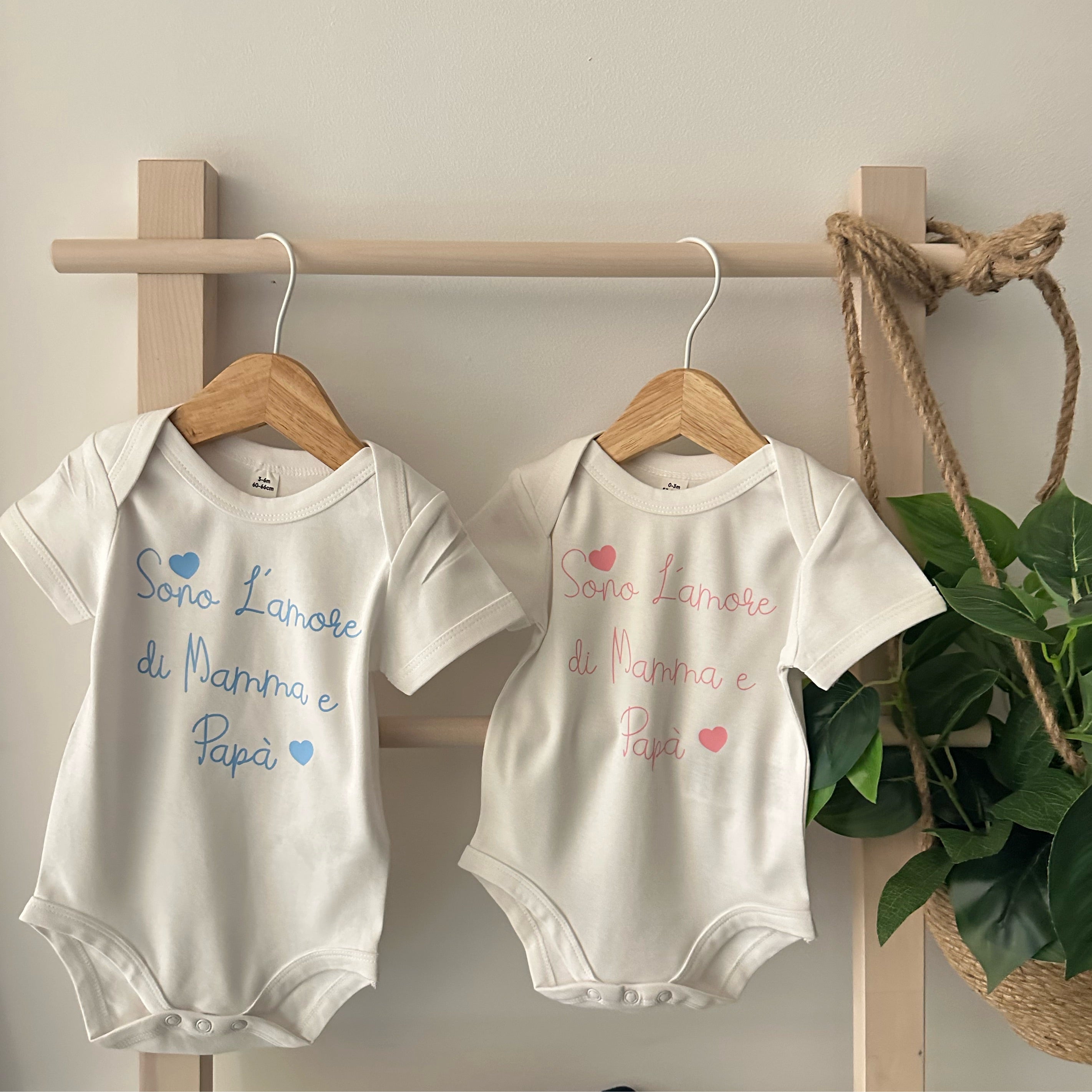 Body sono l'amore di Mamma e Papà idea regalo nascita - Be Brave Boutique