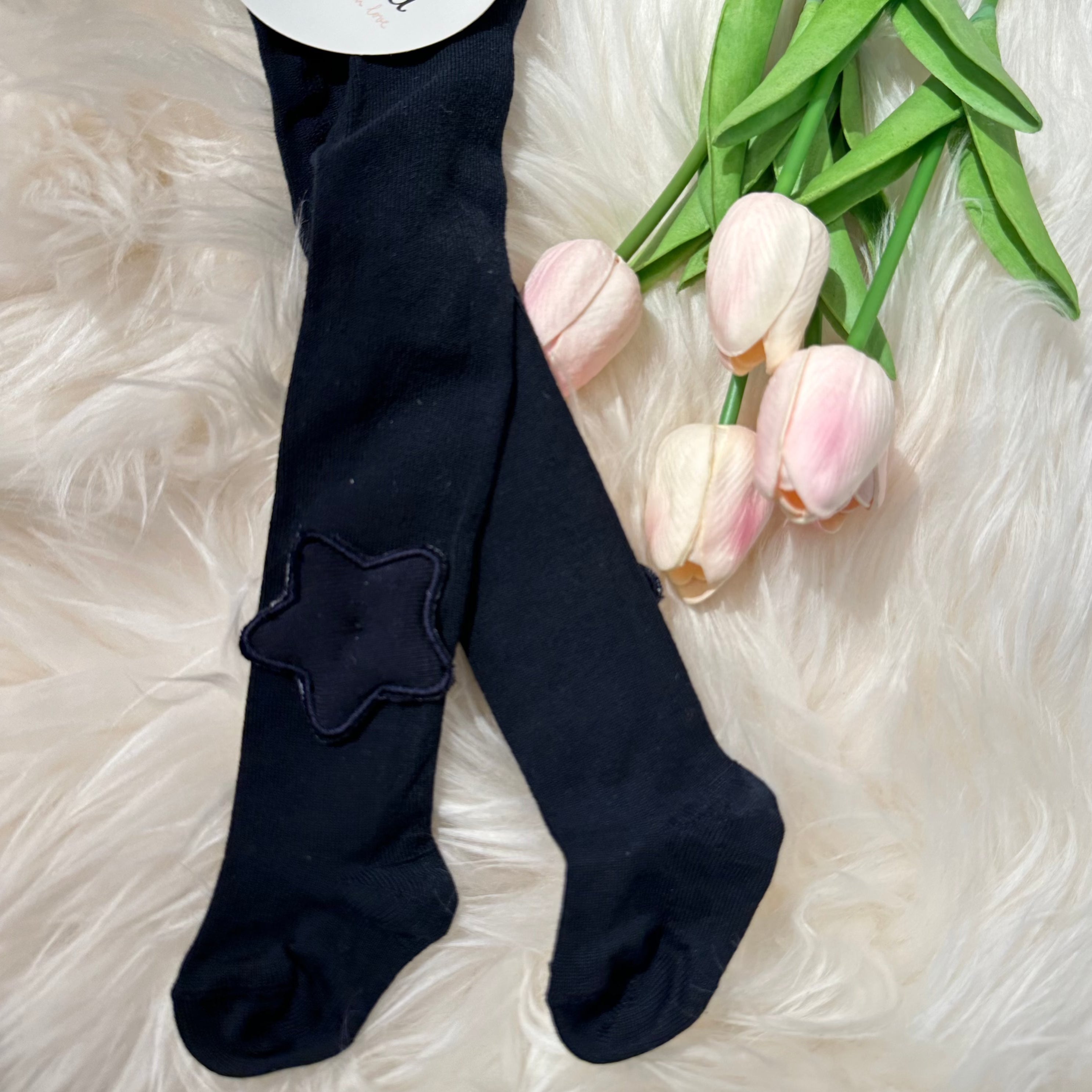 Calzamaglia bimba Blu con Stellina Meia Pata - Be Brave Boutique