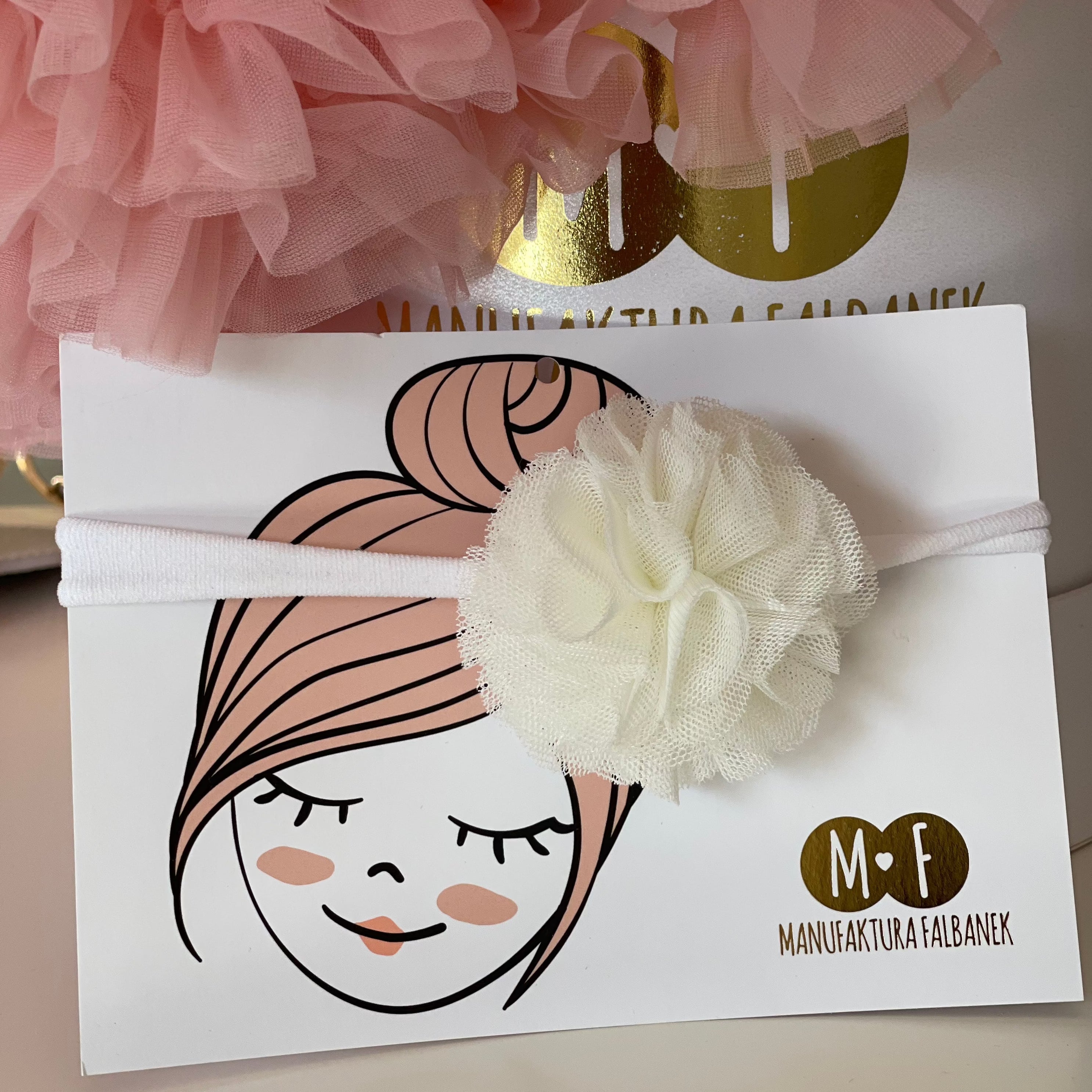 Fascia per capelli in tulle e cotone - Be Brave Boutique