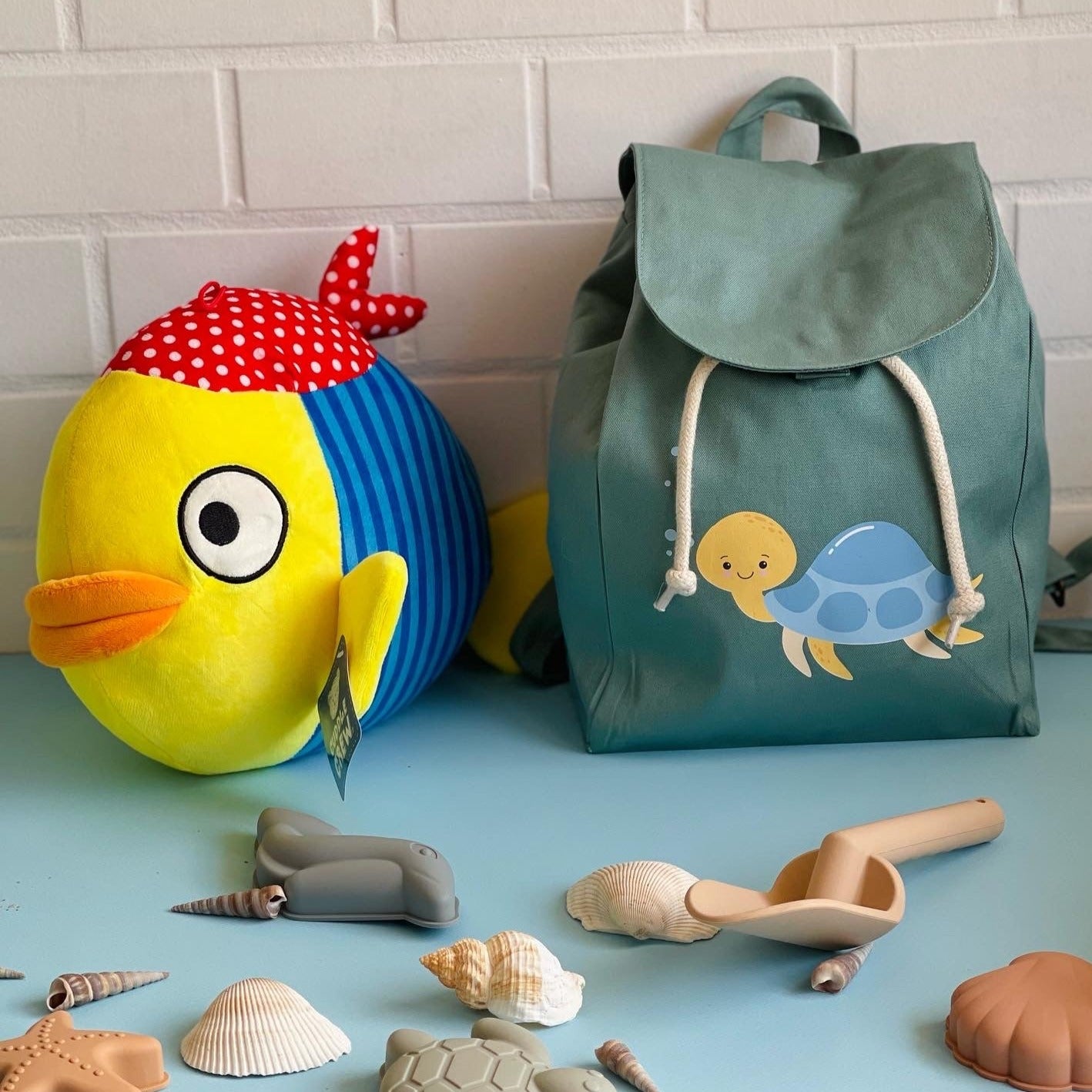 Mini Zaino in cotone tartaruga - Be Brave Boutique