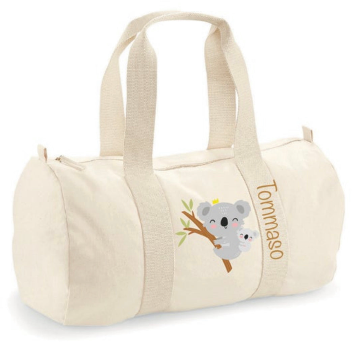 Borsone bambini cotone organico Canvas personalizzato con nome - Be Brave Boutique
