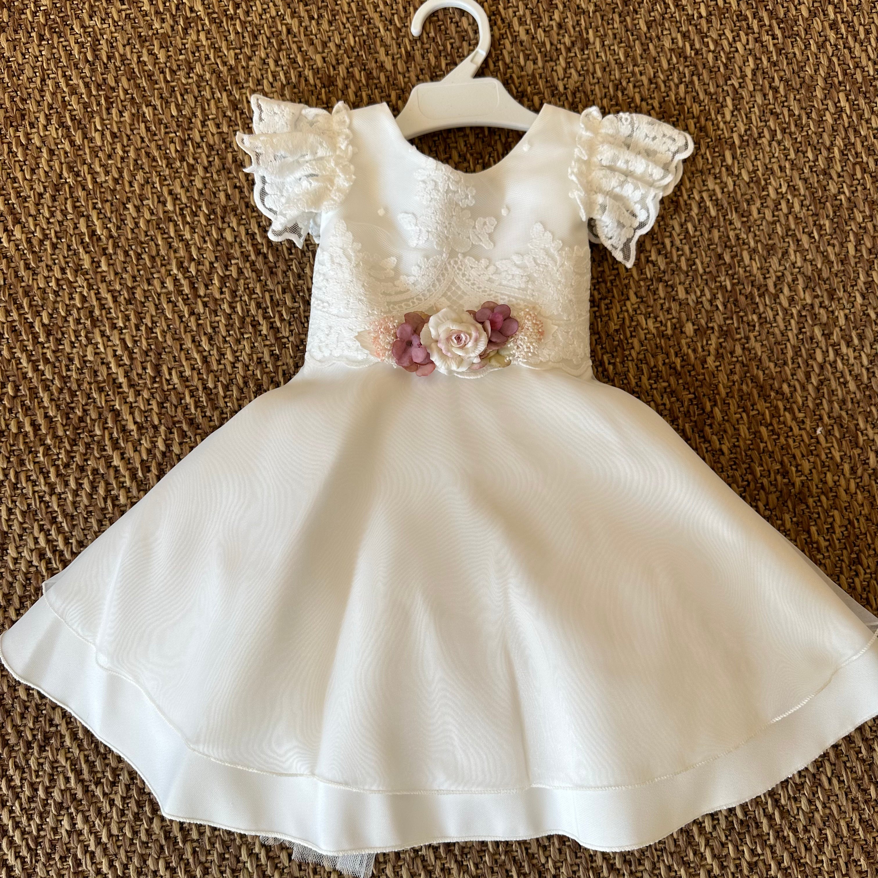 Abitino da cerimonia Bianco in Pizzo da 2 a 6 anni - Be Brave Boutique