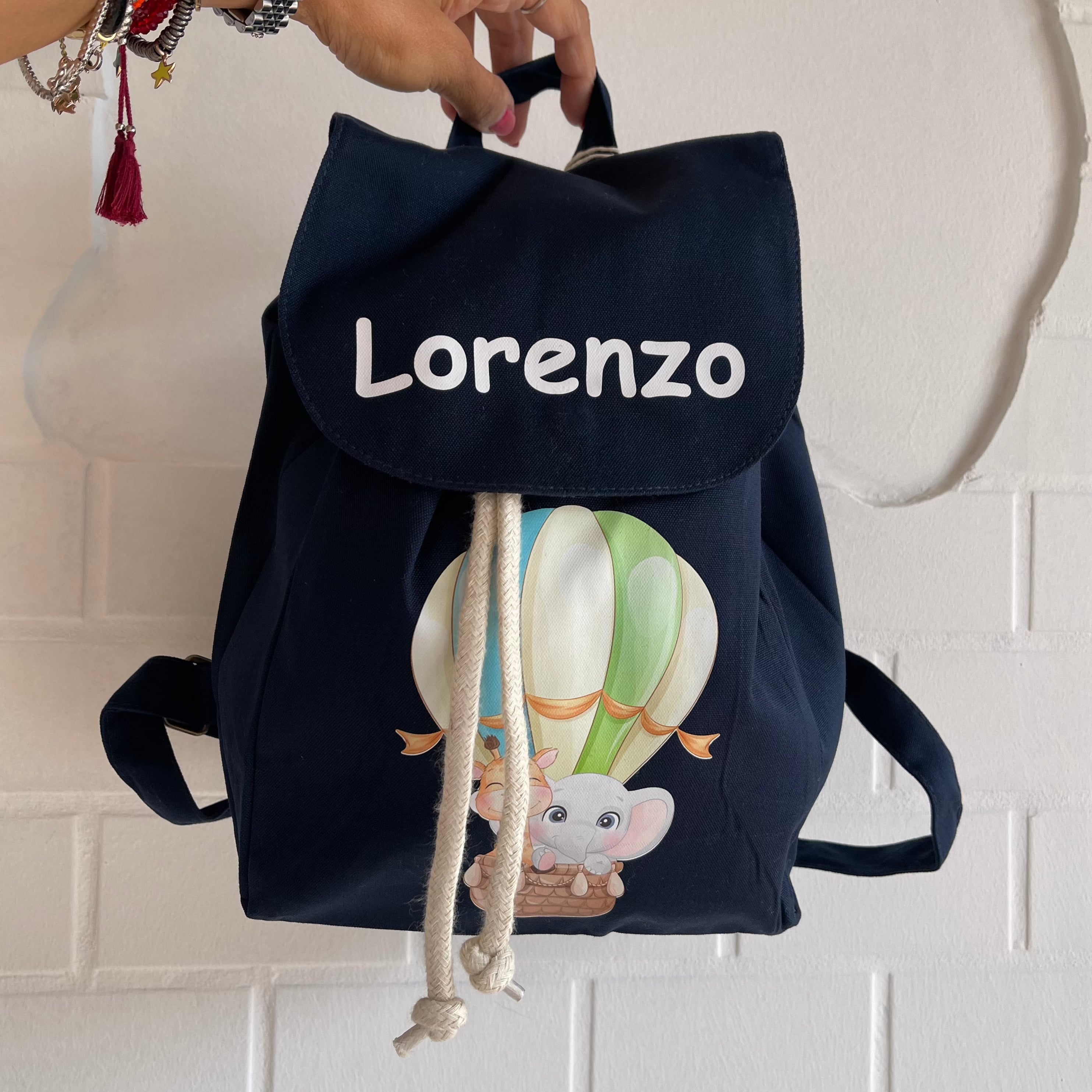 Mini Zaino in cotone mongolfiera - Be Brave Boutique