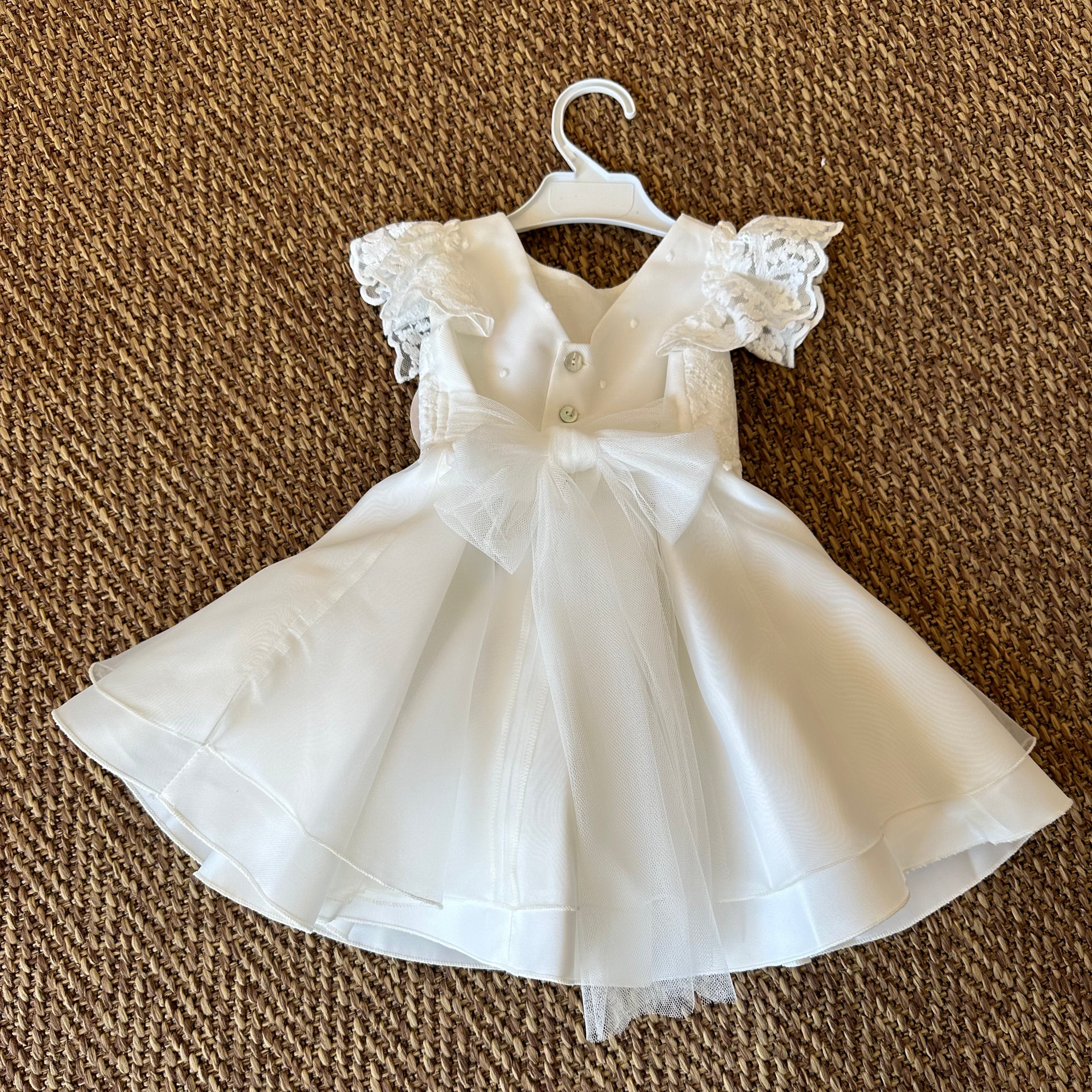 Abitino da cerimonia Bianco in Pizzo da 2 a 6 anni - Be Brave Boutique