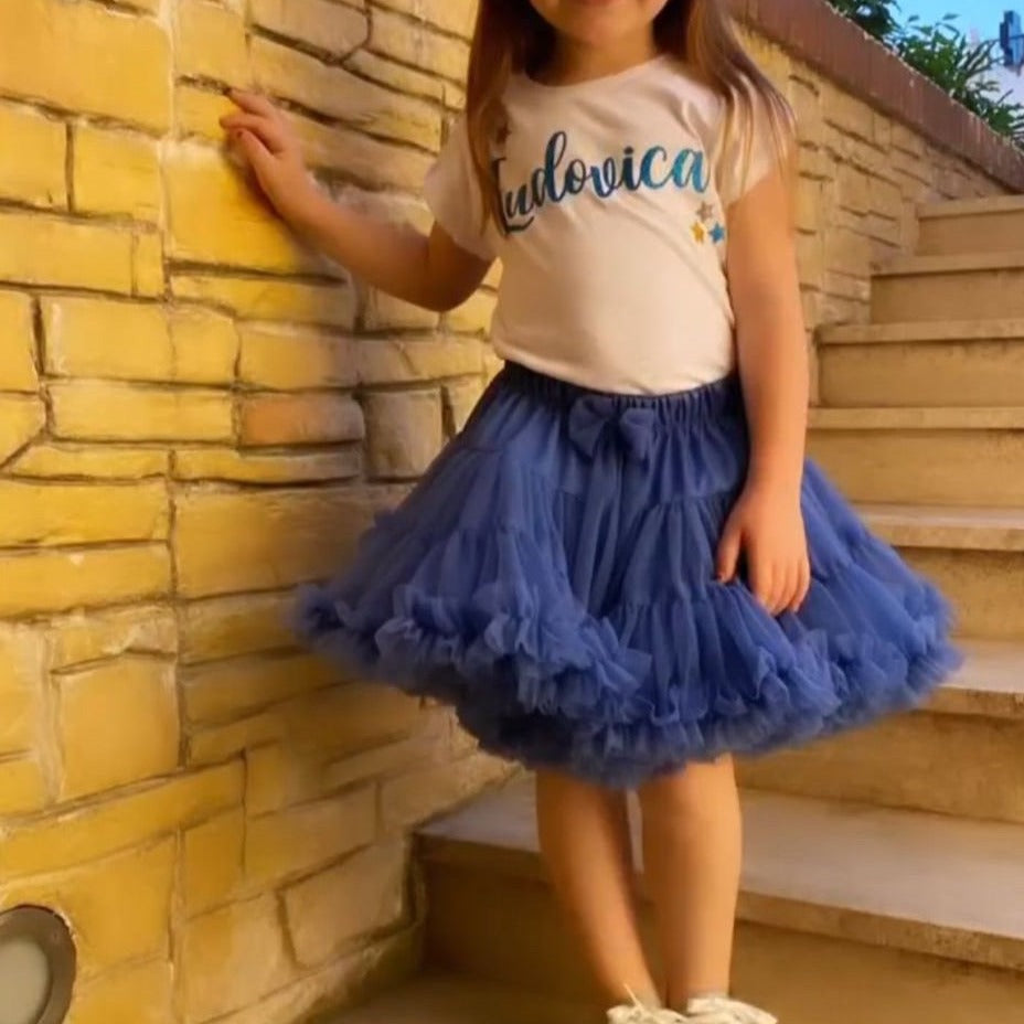 Gonna Ampia in Tulle Jeans - Be Brave Boutique