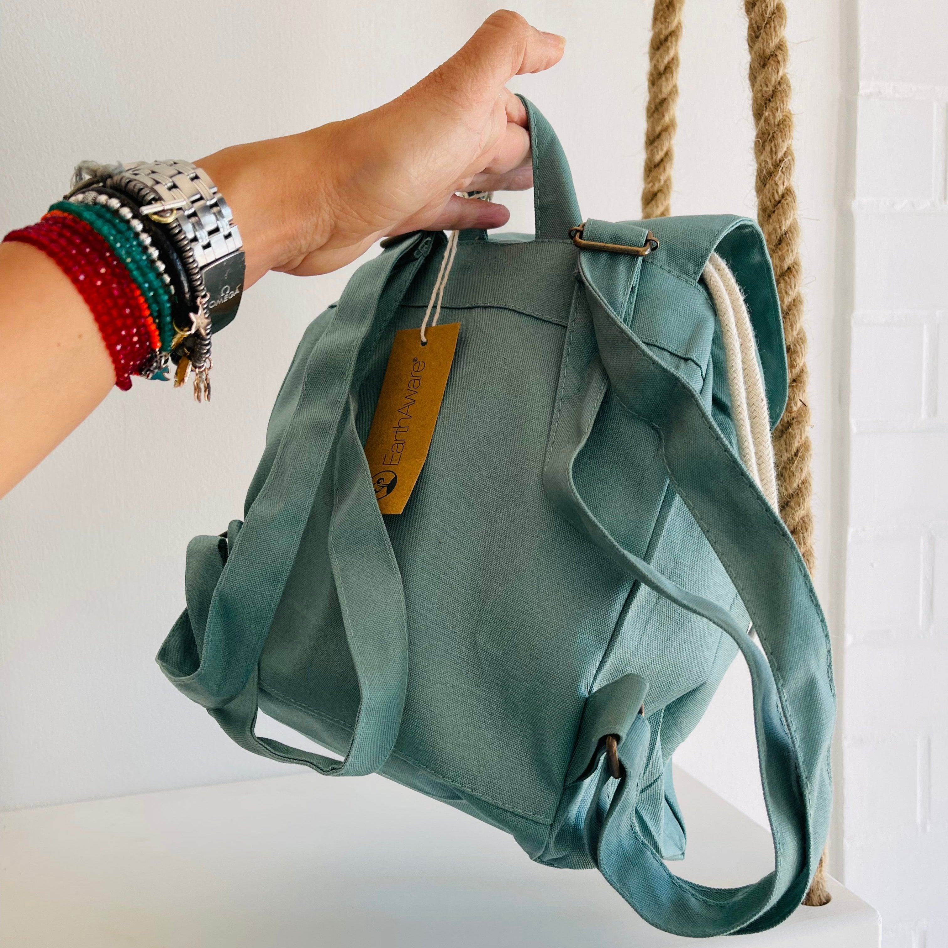 Mini Zaino in cotone e Sacca personalizzabile Mongolfiera - Be Brave Boutique