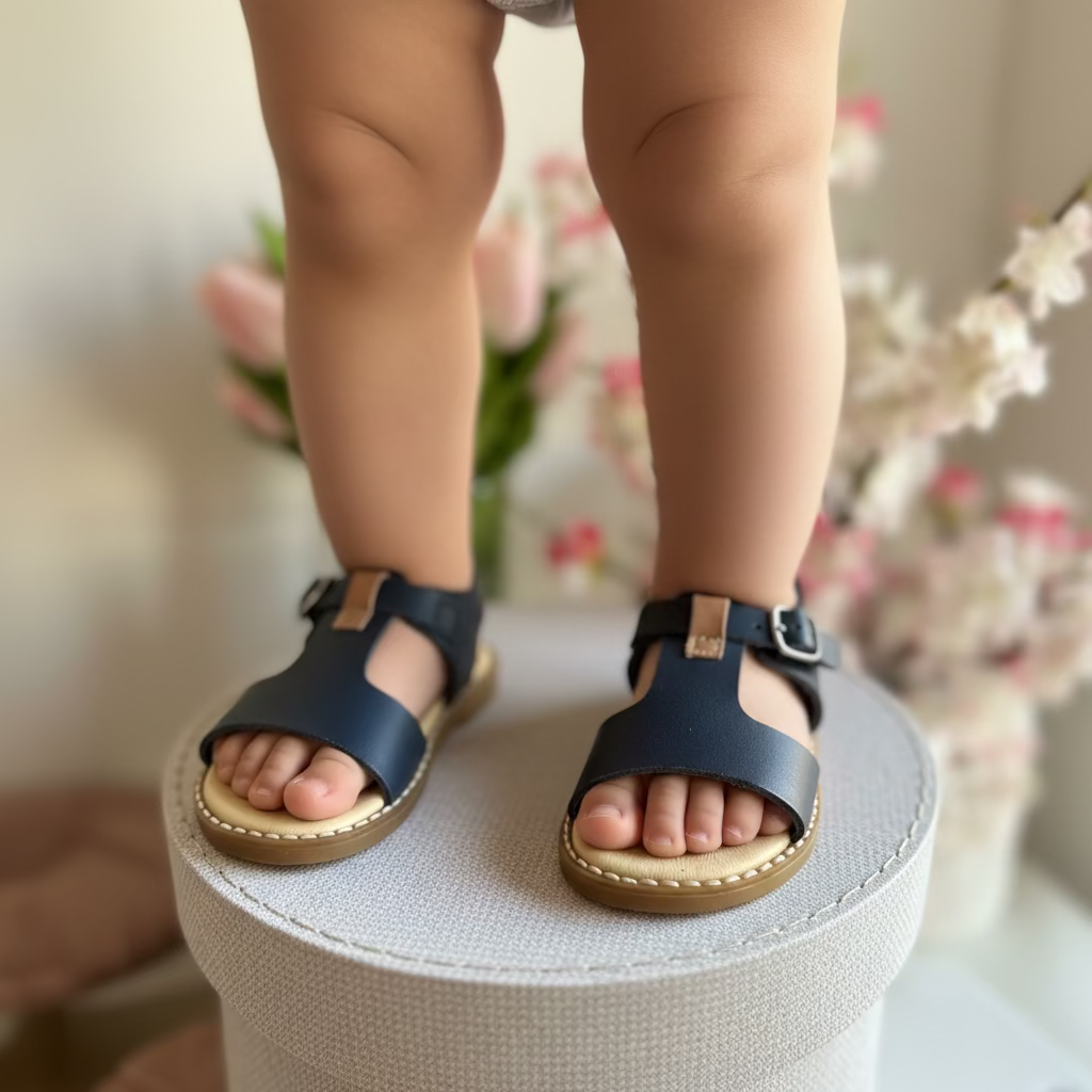 Sandali bambino ANDANINES in pelle con plantare anatomico - Be Brave Boutique