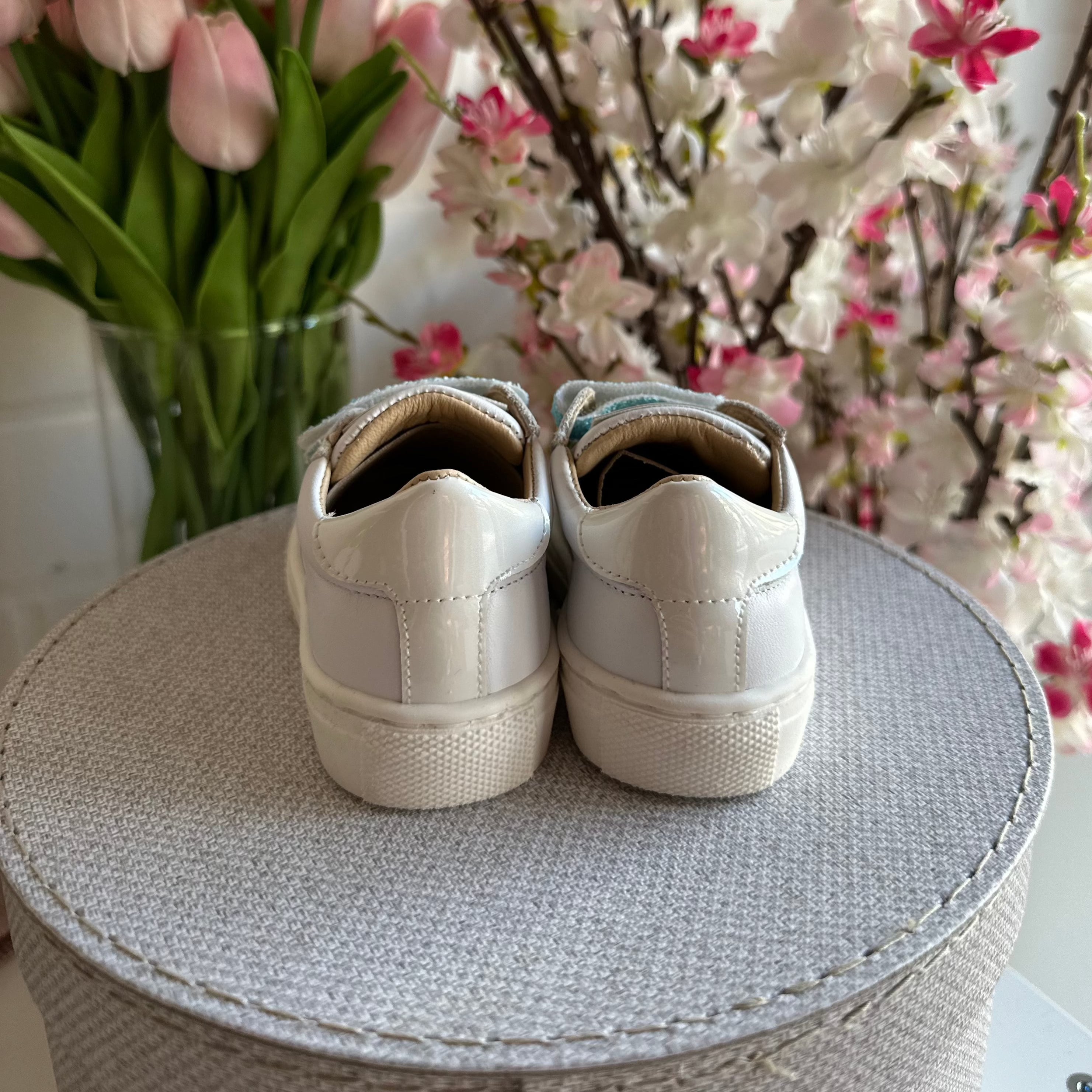 Sneackers ANDANINES in pelle con strappi glitter e plantare anatomico - Be Brave Boutique