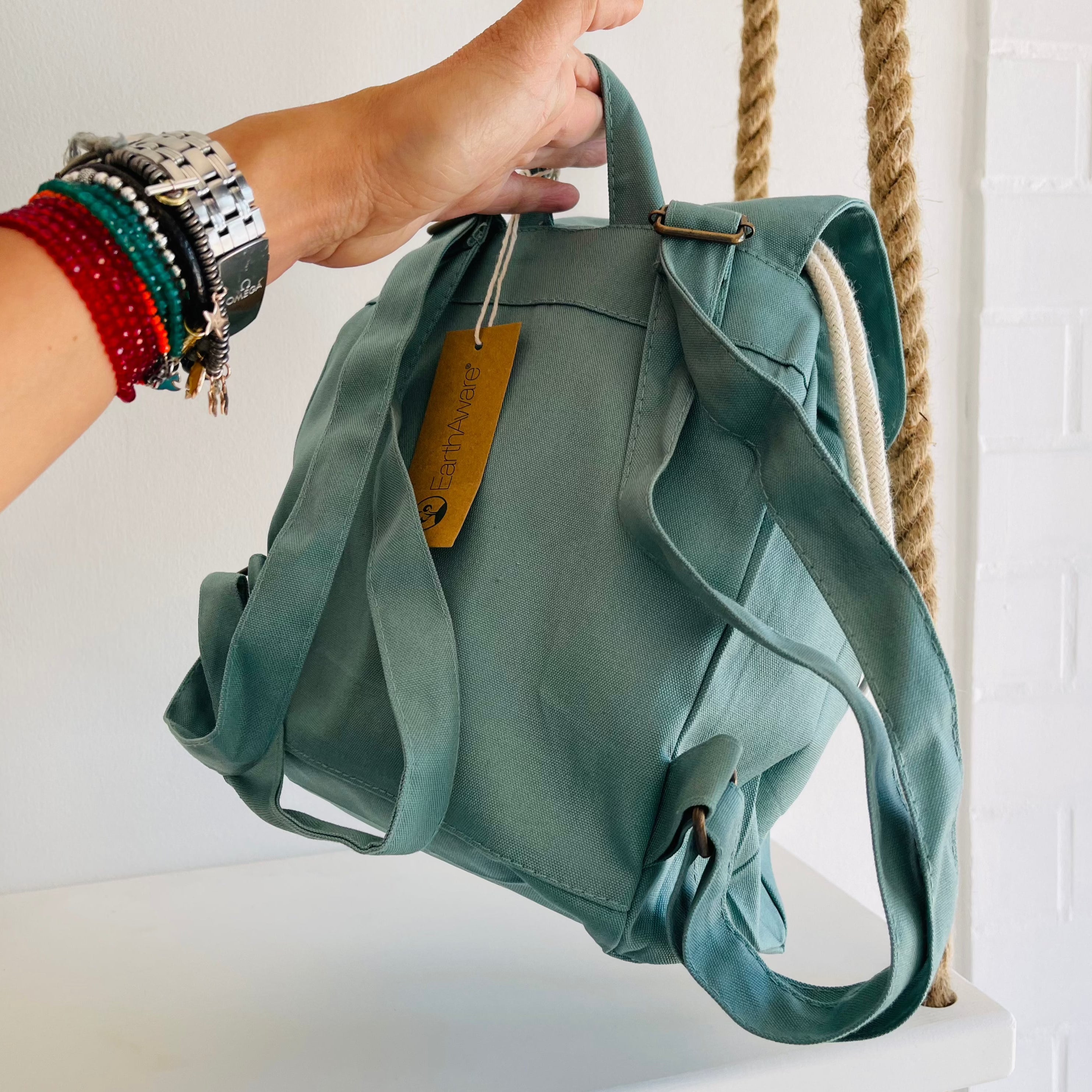 Mini Zaino in cotone e Sacca personalizzabile Mongolfiera - Be Brave Boutique