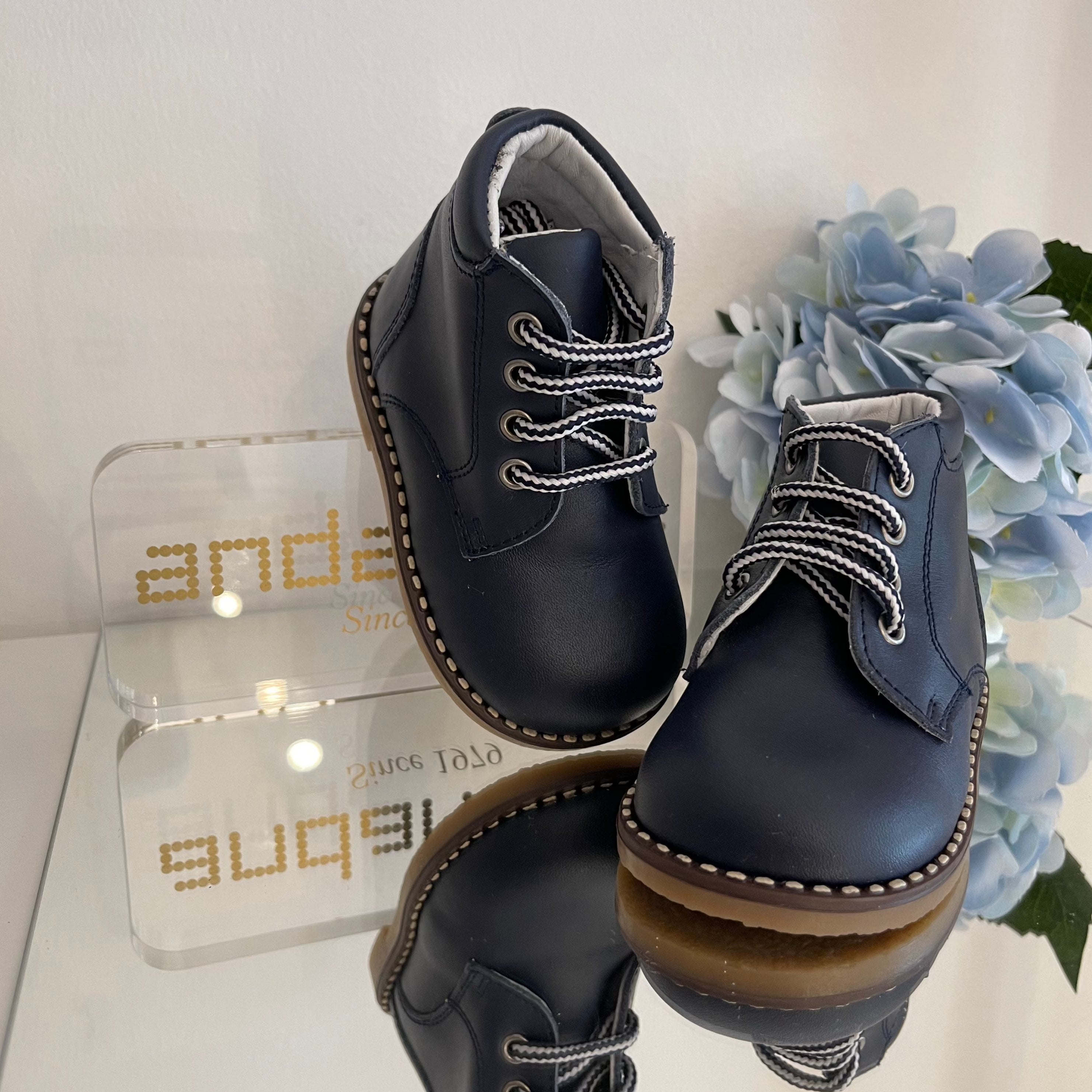 ANDANINES Stivaletto in pelle morbida bimbo Blu - Be Brave Boutique