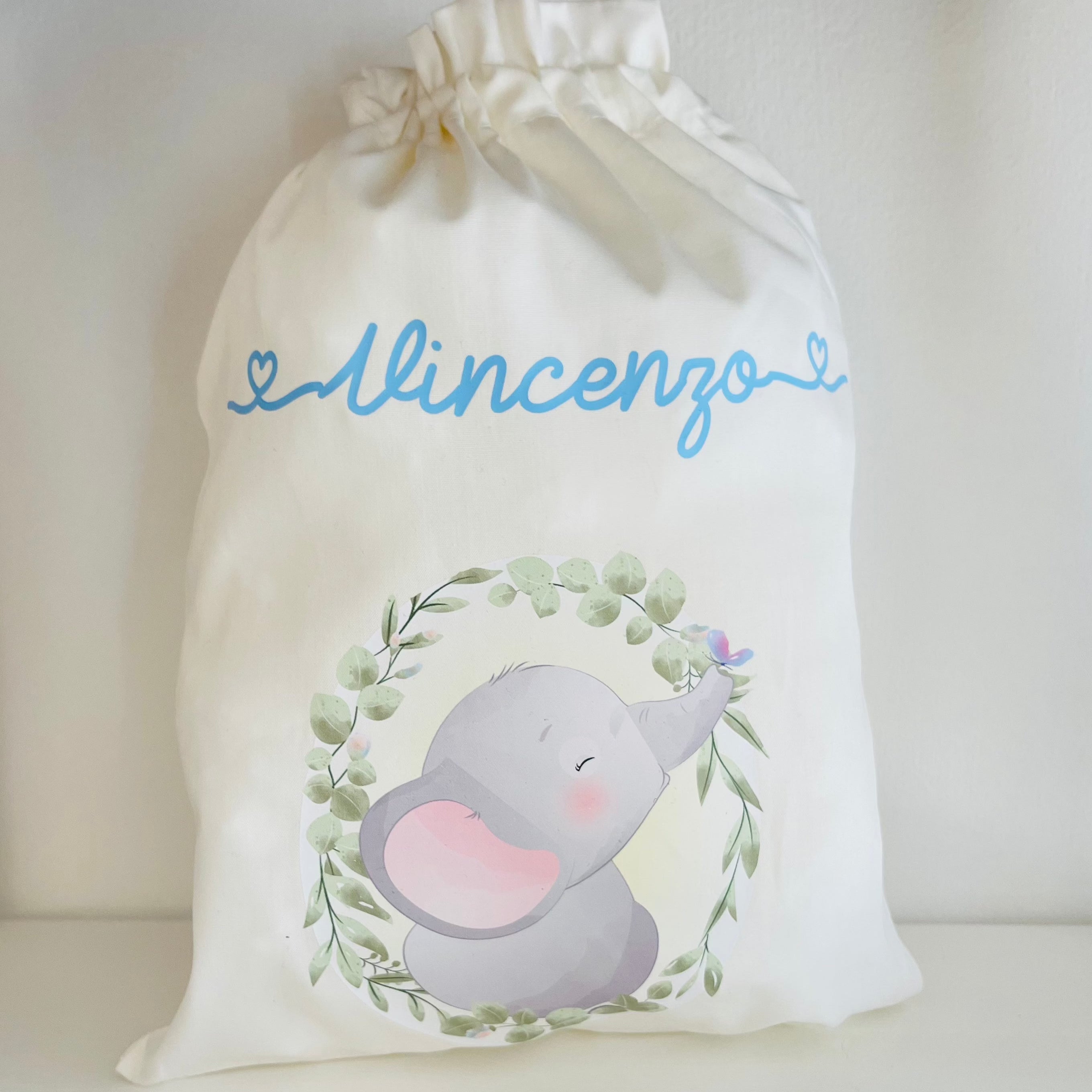 Sacchetti primi Cambi Elefantino in Cornice - Be Brave Boutique