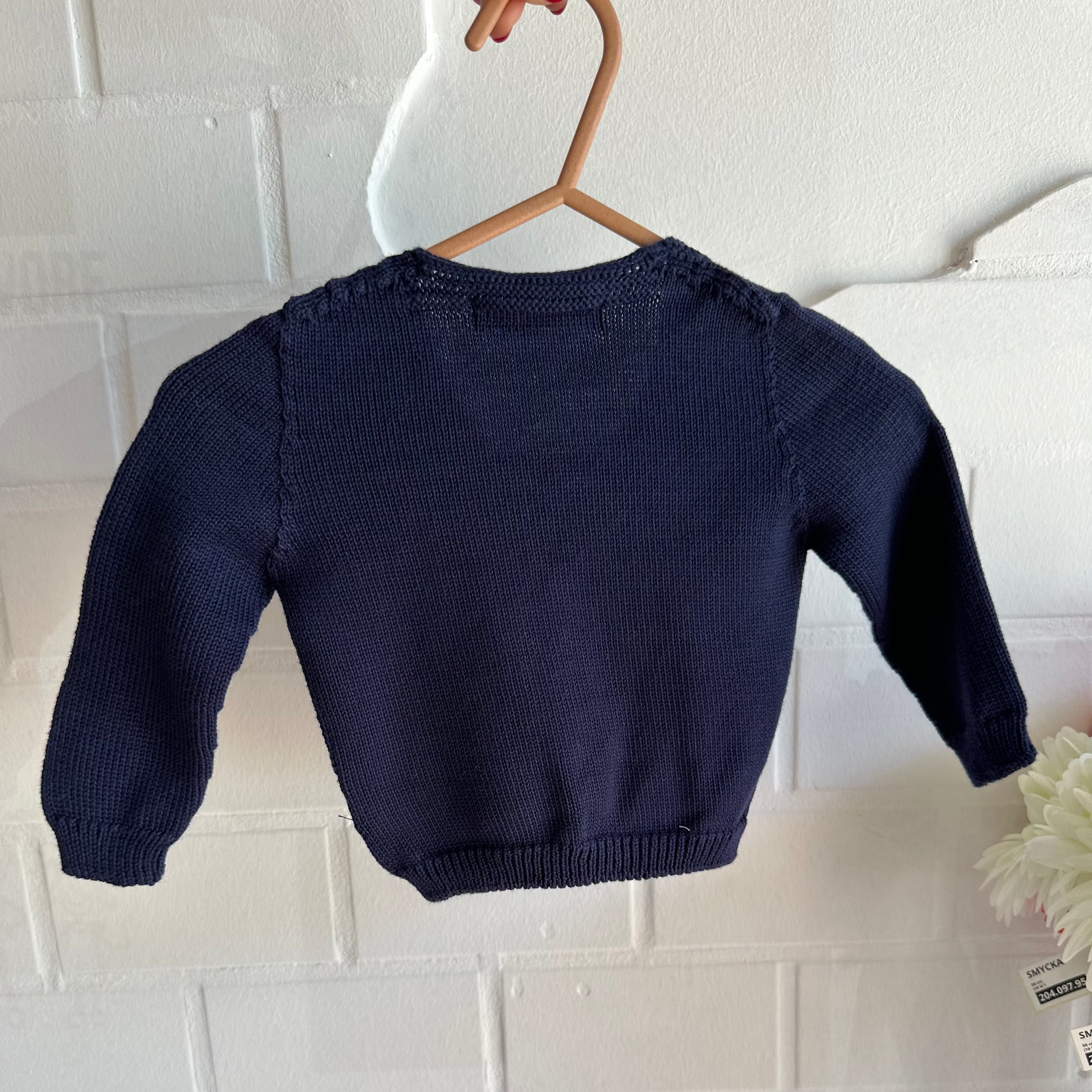 Cardigan in filo Blu navy - Be Brave Boutique