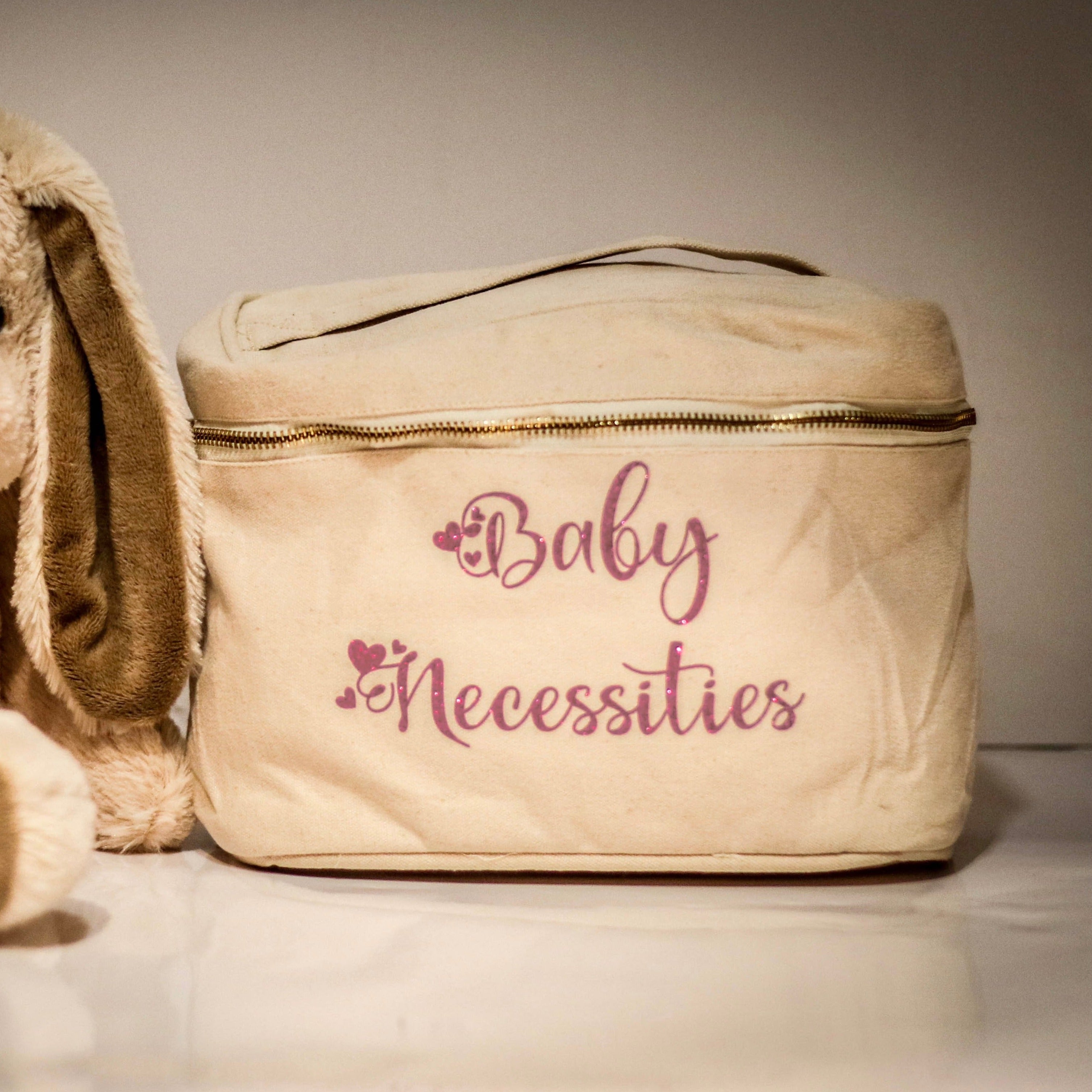 Beauty Case In cotone canvas Baby necessities - Be Brave Boutique