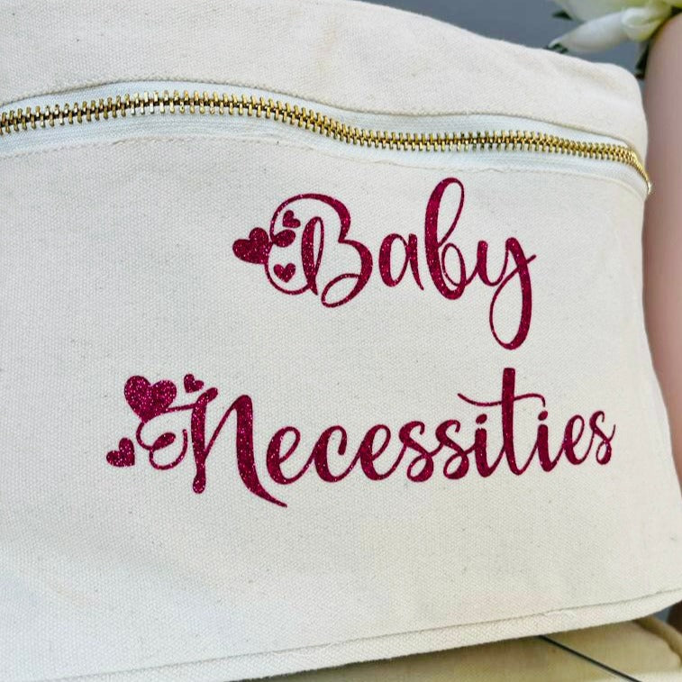 Beauty Case In cotone canvas Baby necessities - Be Brave Boutique