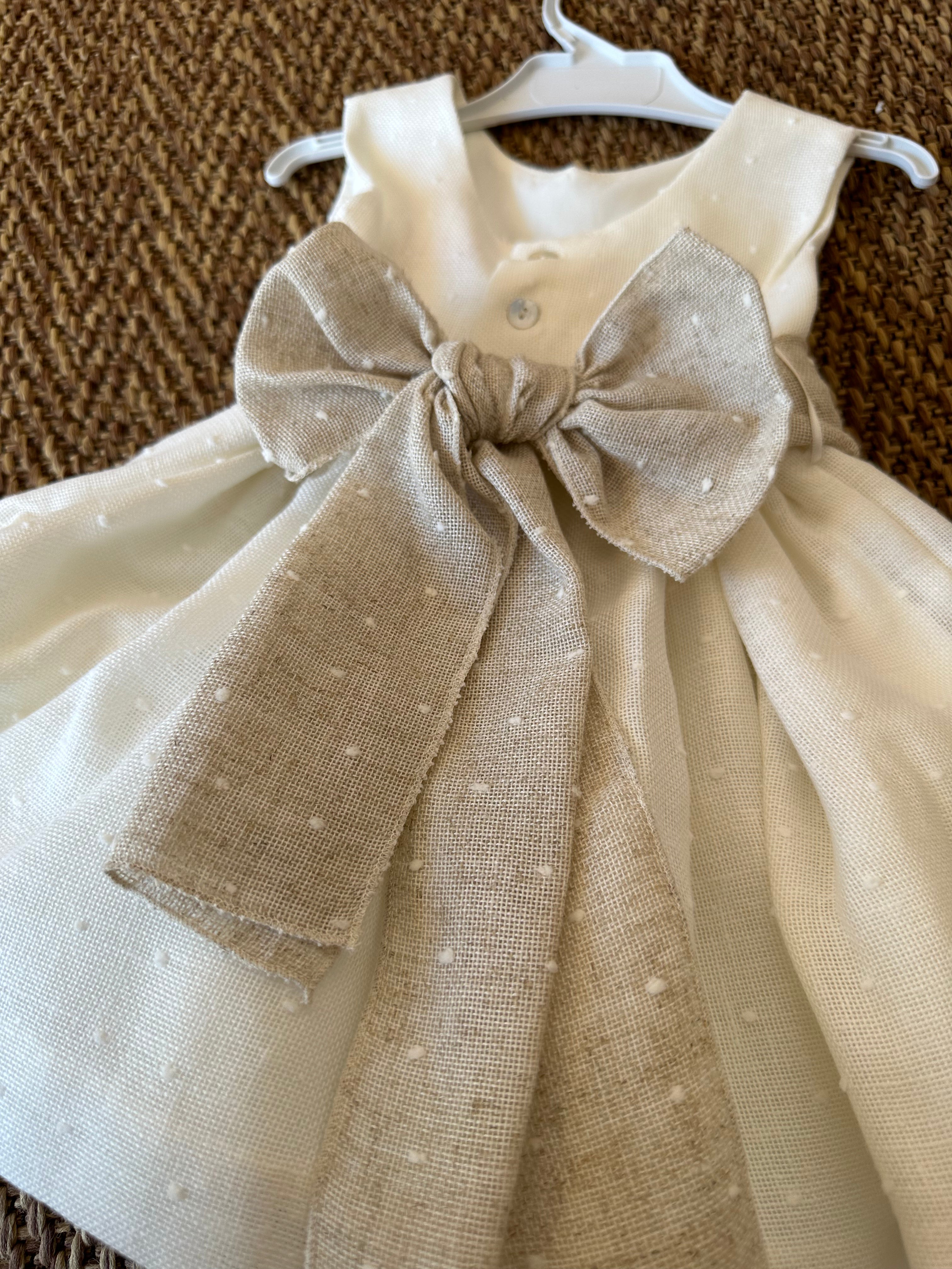 Abitino da cerimonia Bianco/Naturale da 2 a 6 anni - Be Brave Boutique