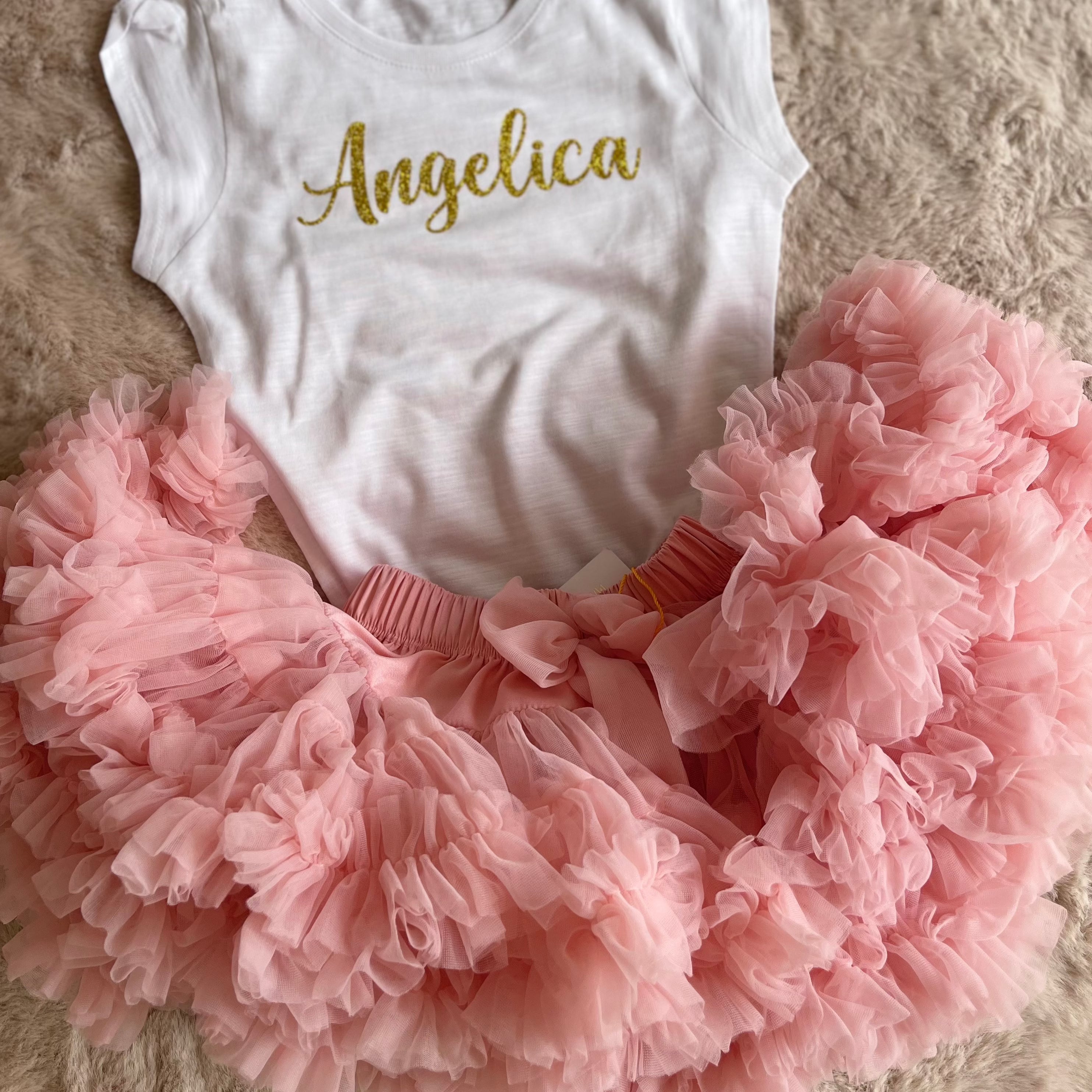 Gonna Ampia in Tulle Rosa Quarzo - Be Brave Boutique