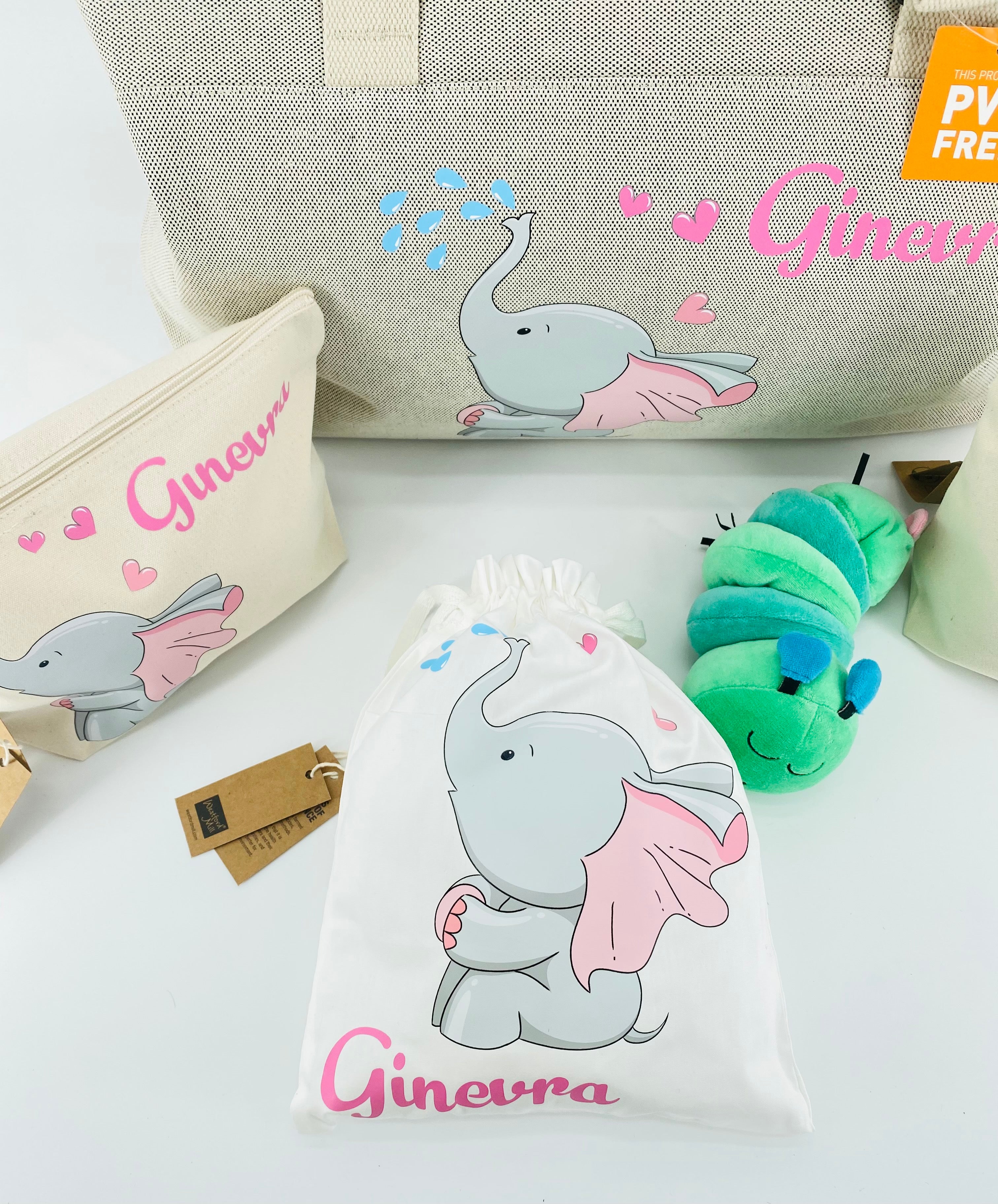 PROMO APRILE! 1 Borsone, 2 pochette MEDIE O LARGE e 3 sacchi in cotone organico ABBINATI E PERSONALIZZATI OMAGGIO! - Be Brave Boutique