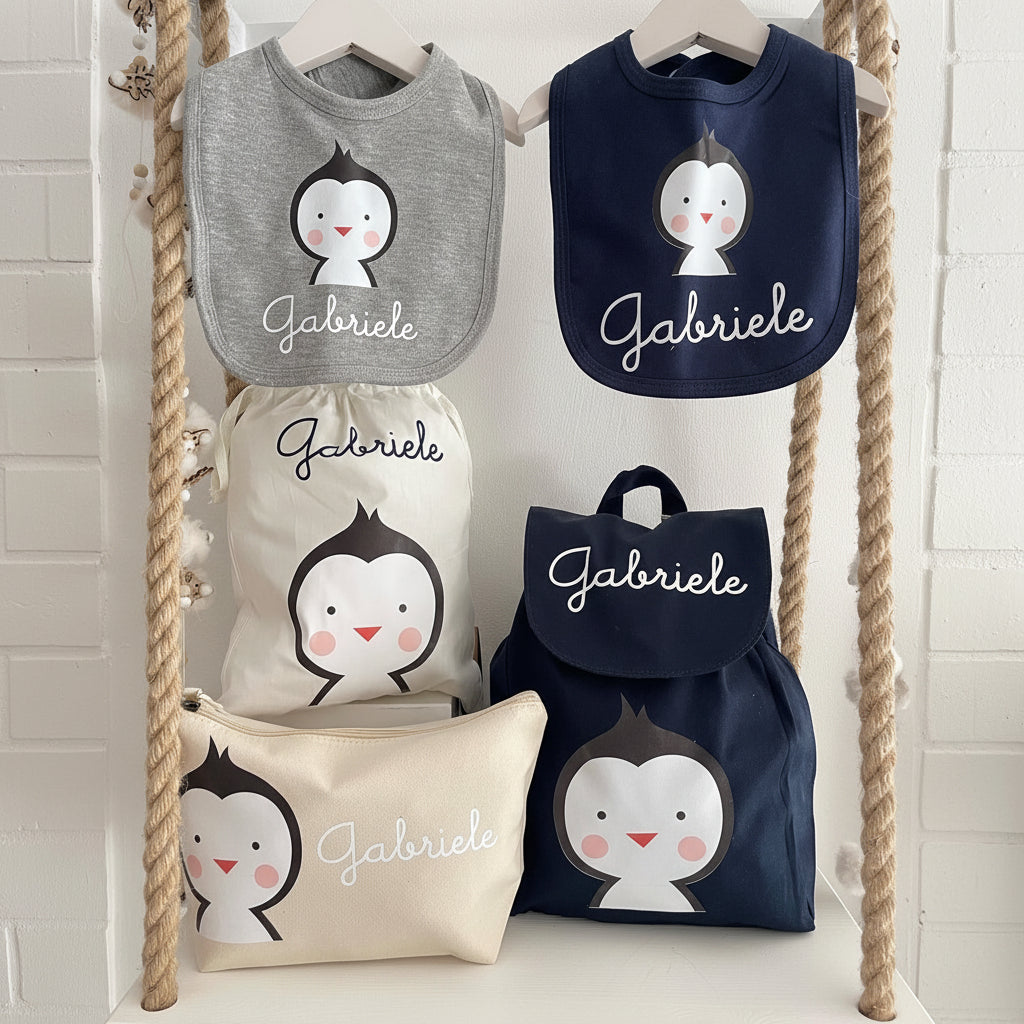 Set asilo Mini Zaino Pinguino - Be Brave Boutique