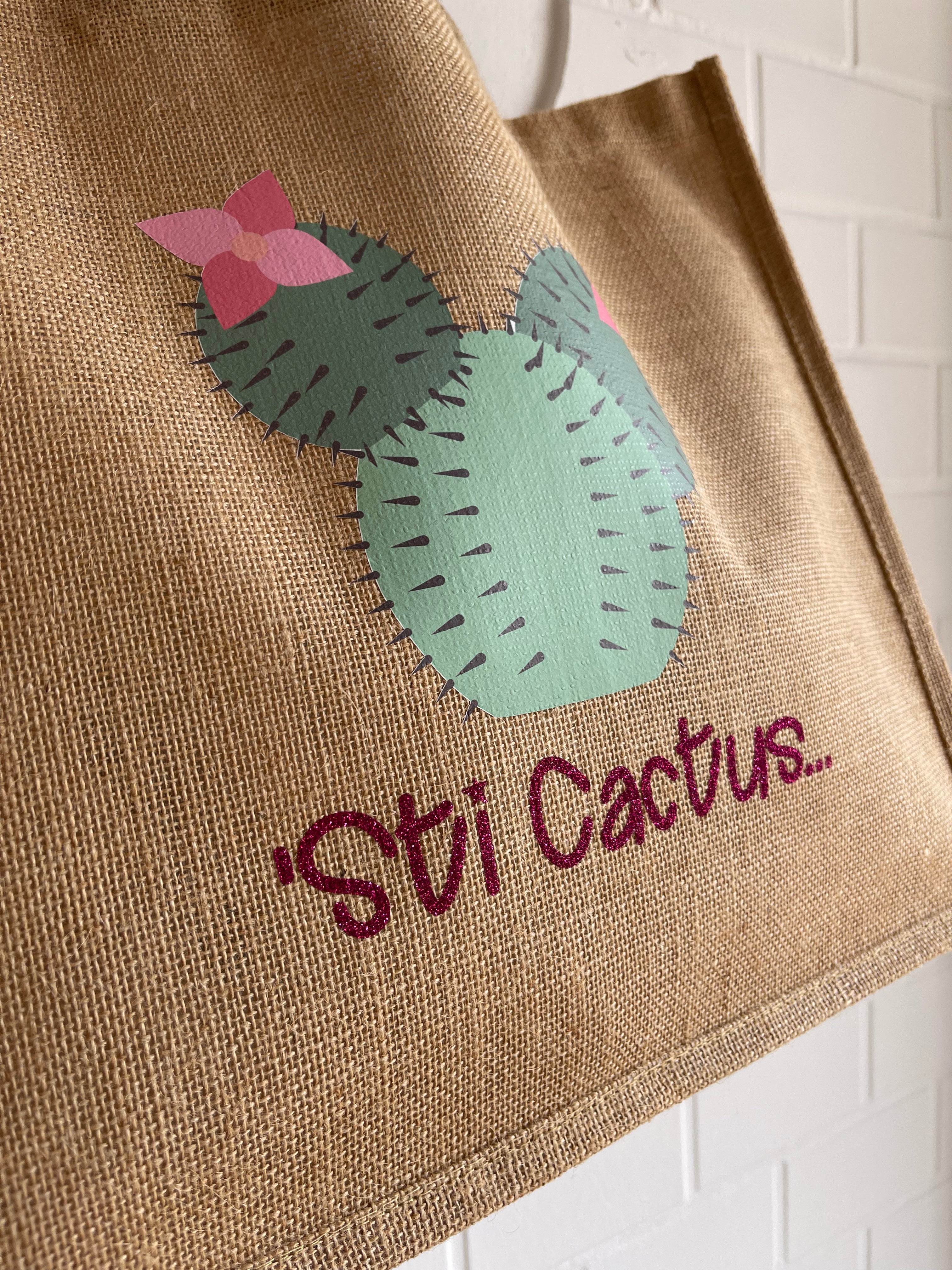Borsa in juta Sti cactus… - Be Brave Boutique